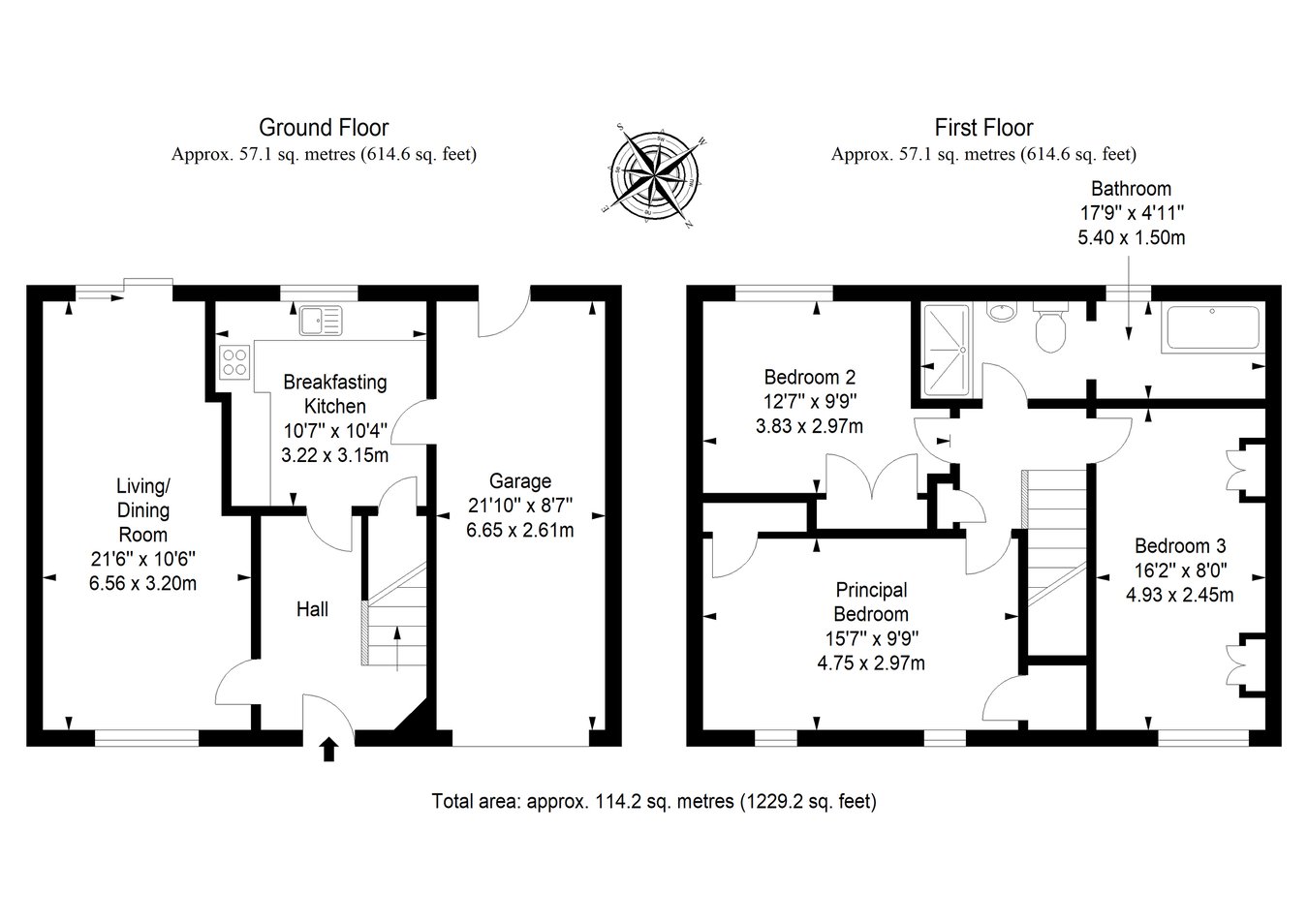 115, Moss Side Road, Cowdenbeath floorplan