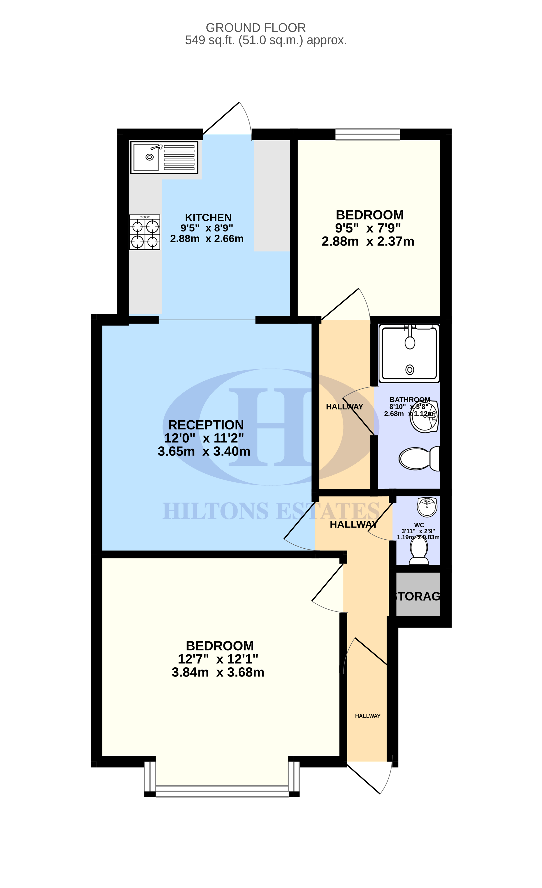 Silverdale Gardens, Hayes floorplan