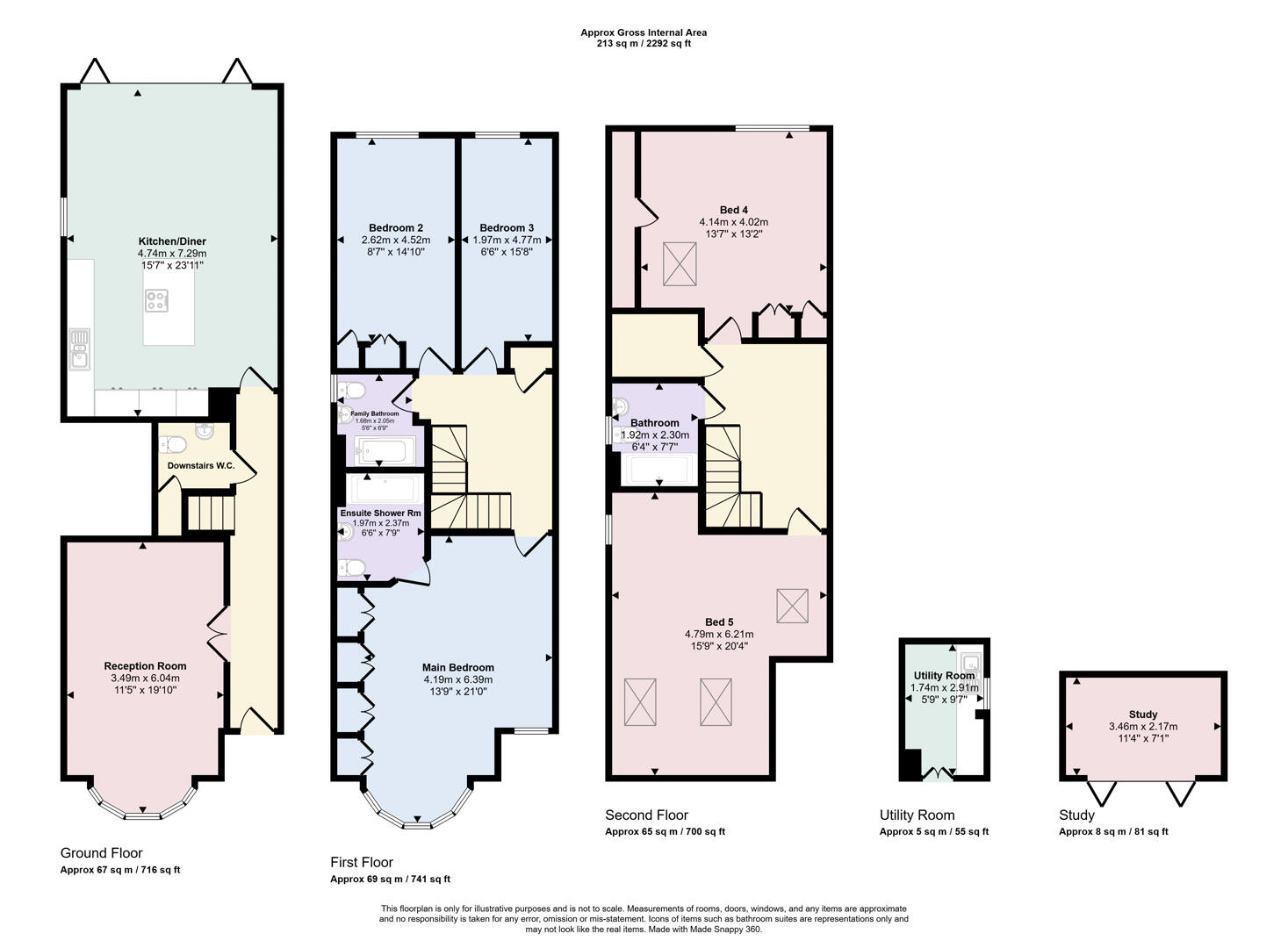 1A, Wickliffe Avenue, London floorplan