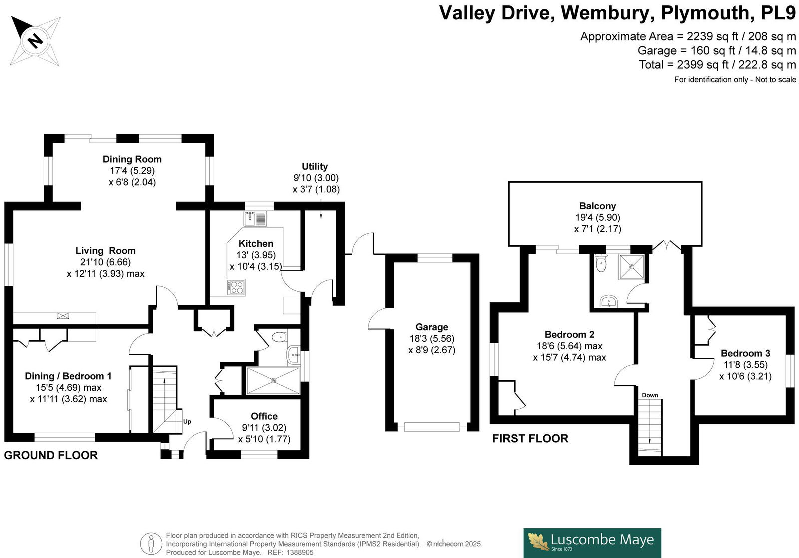 11, Valley Drive, Plymouth floorplan