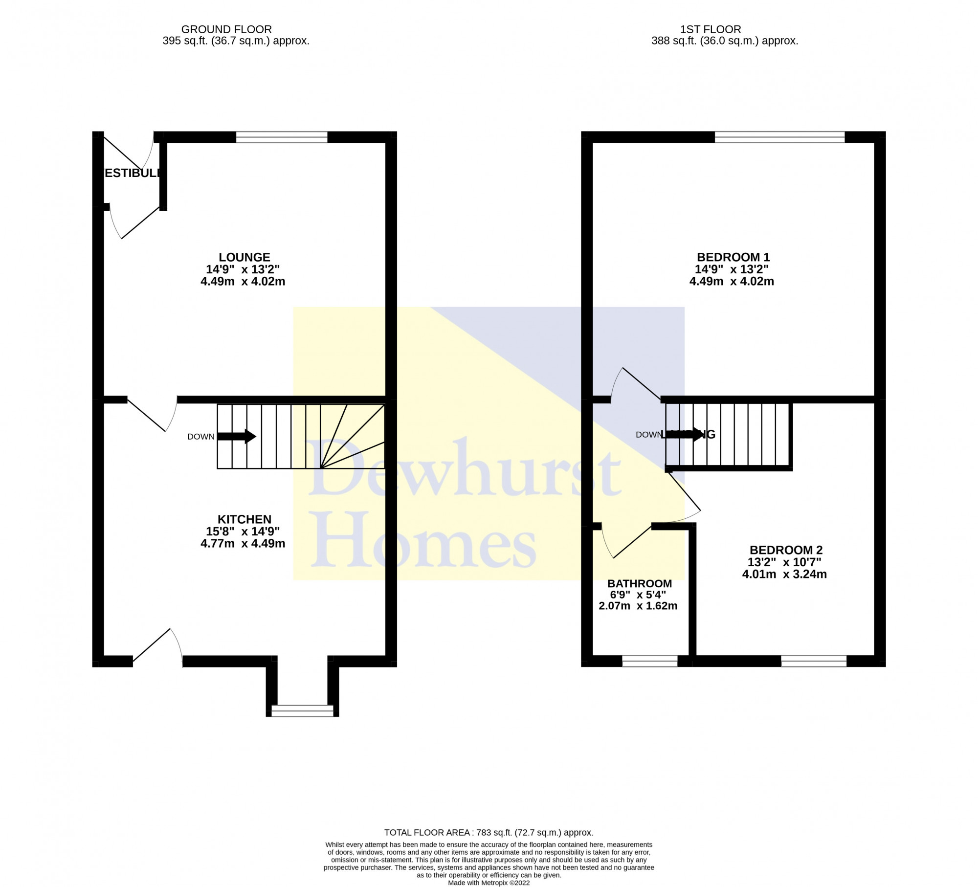 Higher Walton Road, Preston PR5, 2 bedroom terraced house for sale