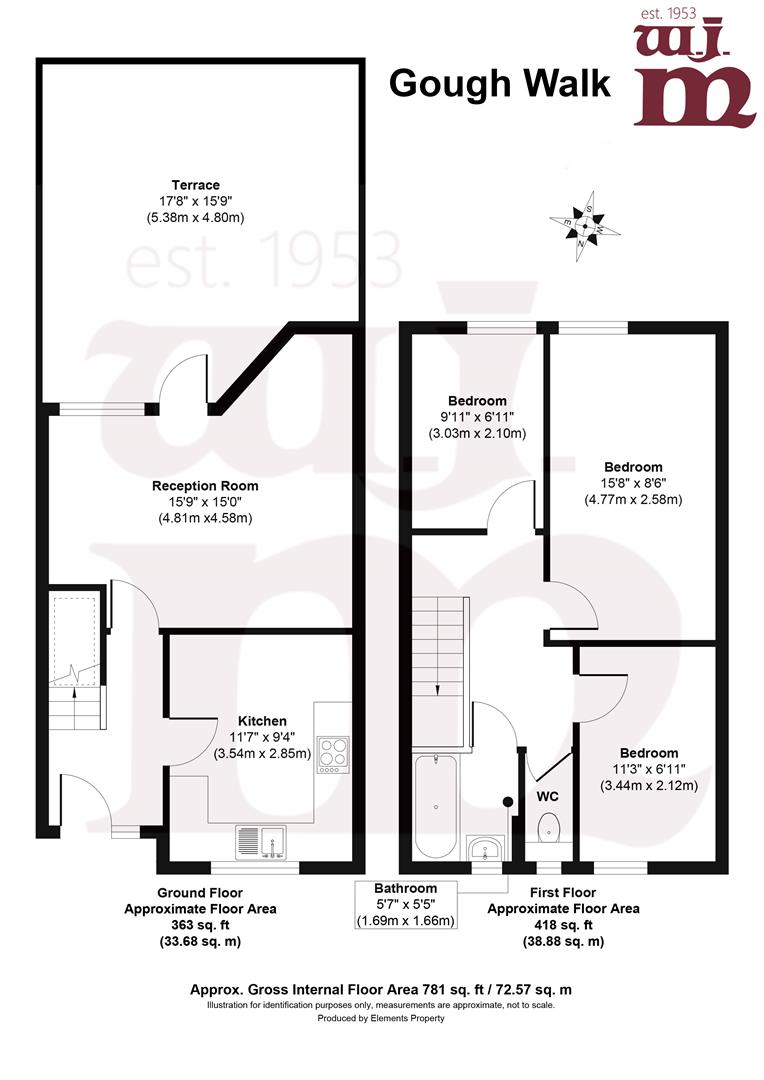 1, Gough Walk, Poplar floorplan