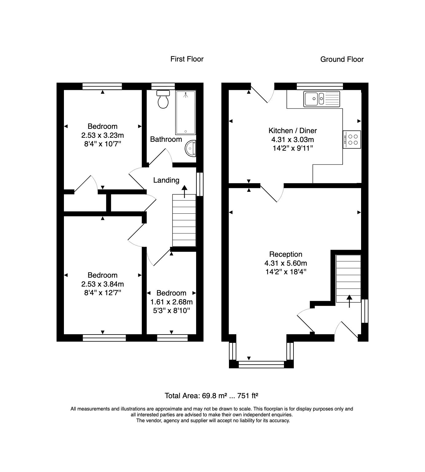 50, Camelot Avenue, Nottingham floorplan