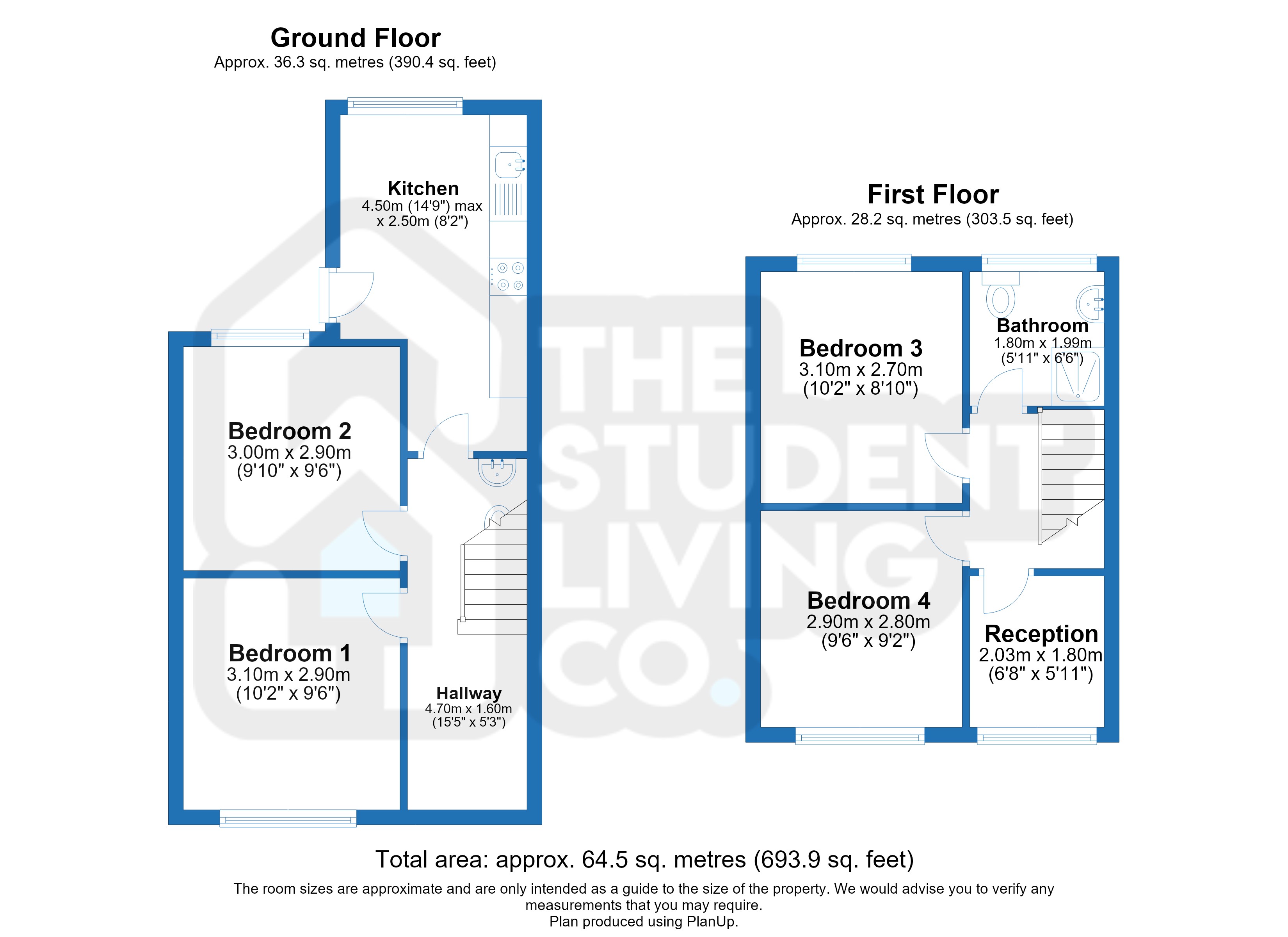 84, City Road, Nottingham floorplan