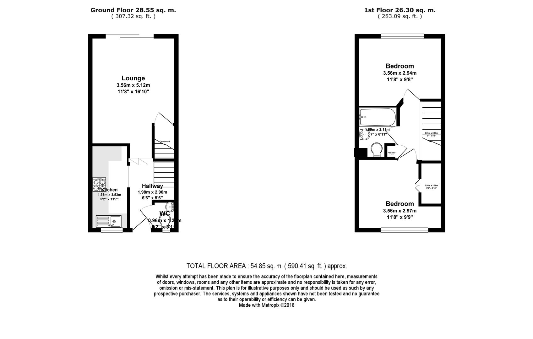 2 Bedrooms Terraced house for sale in Richmond Drive, Gravesend DA12