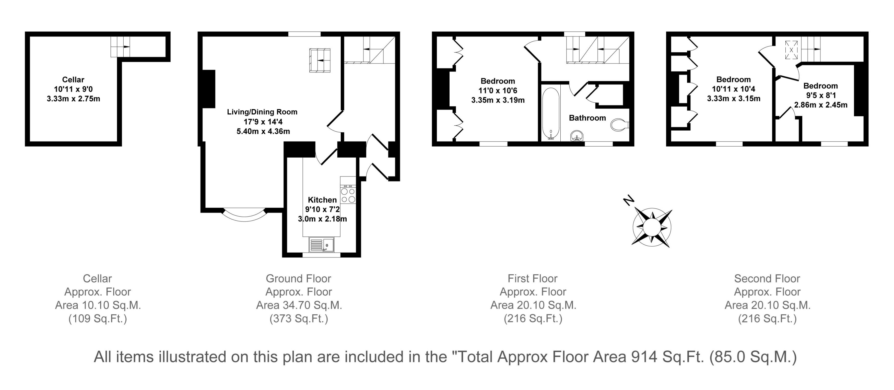 3, Paradise Terrace, Chipping Norton floorplan