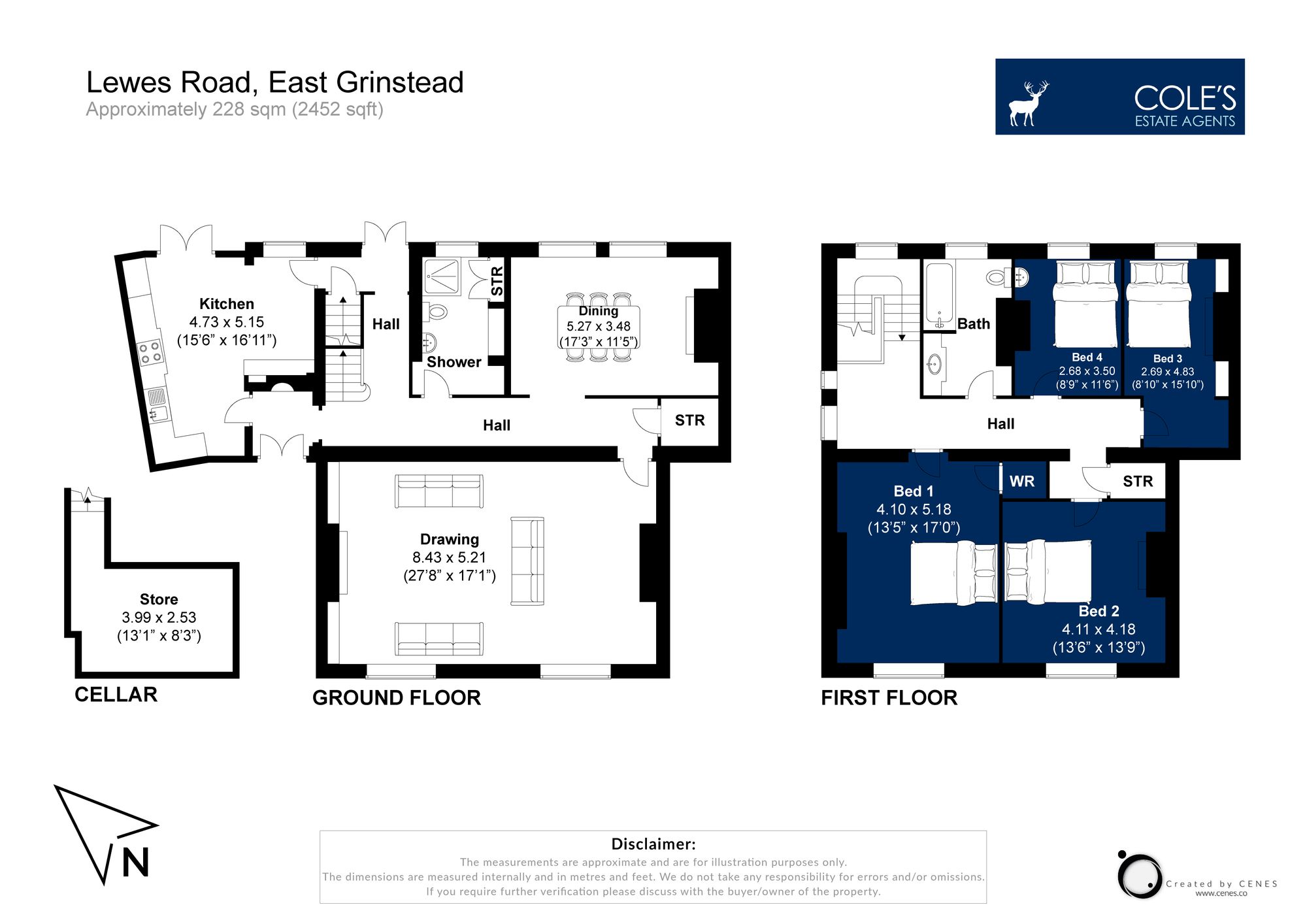 Clare House Lewes Road, East Grinstead floorplan