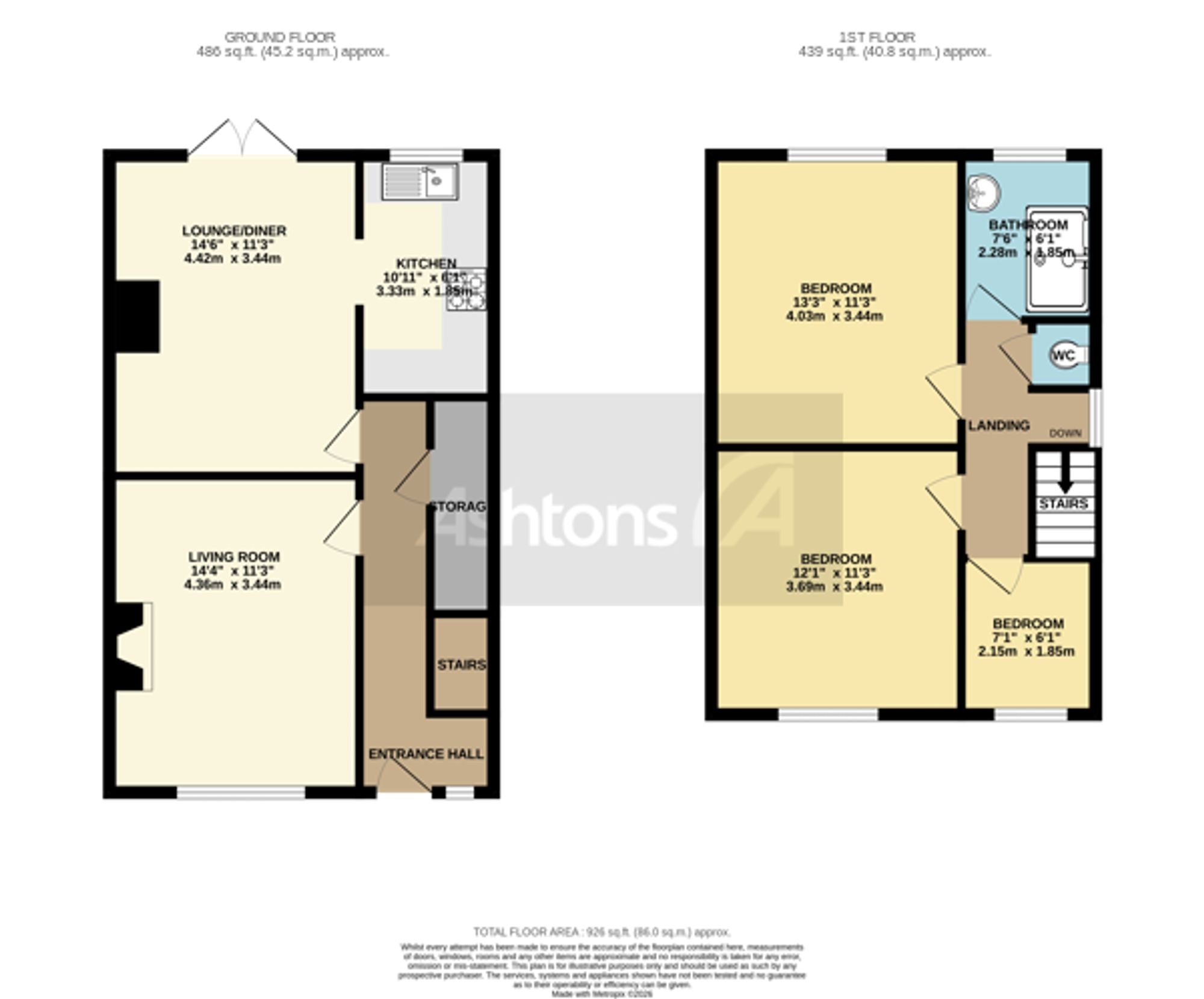 6 Granville Street, Leigh floorplan