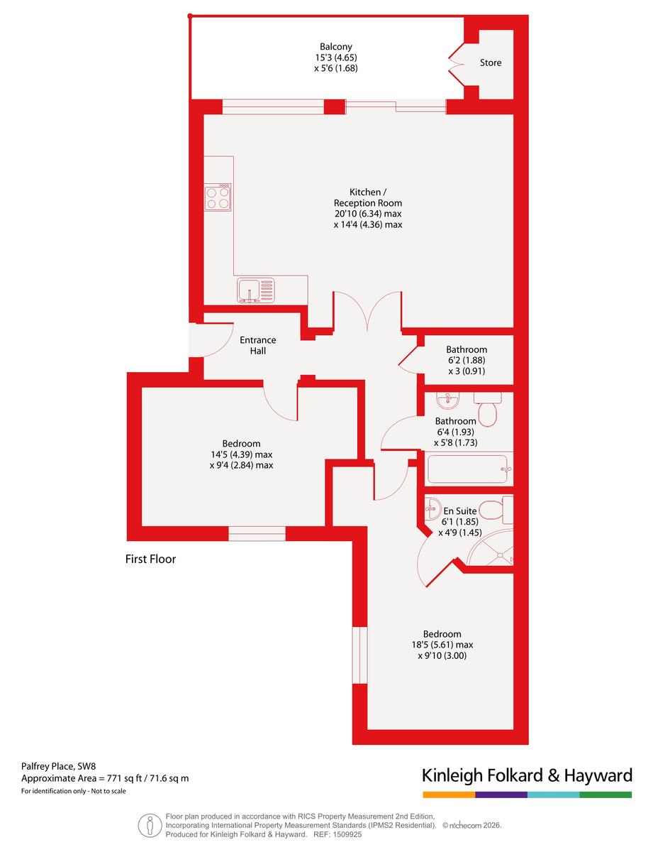 Flat 3, 71, Palfrey Place, London floorplan