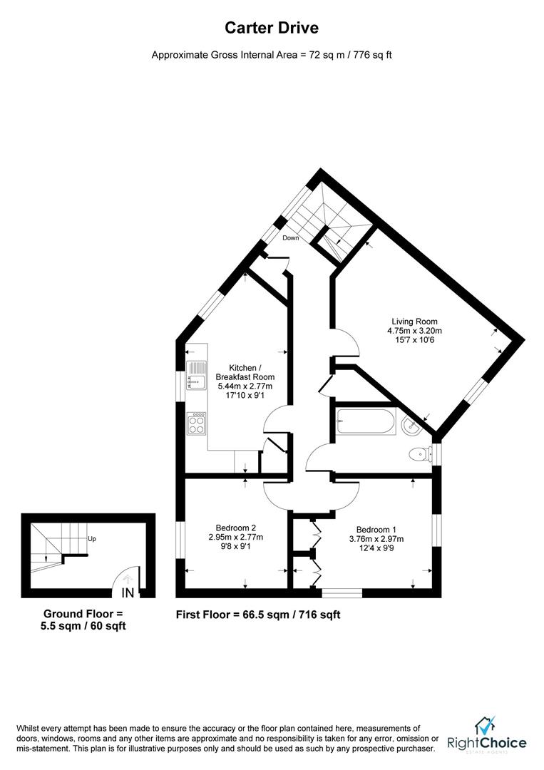 13, Carter Drive, Basingstoke floorplan