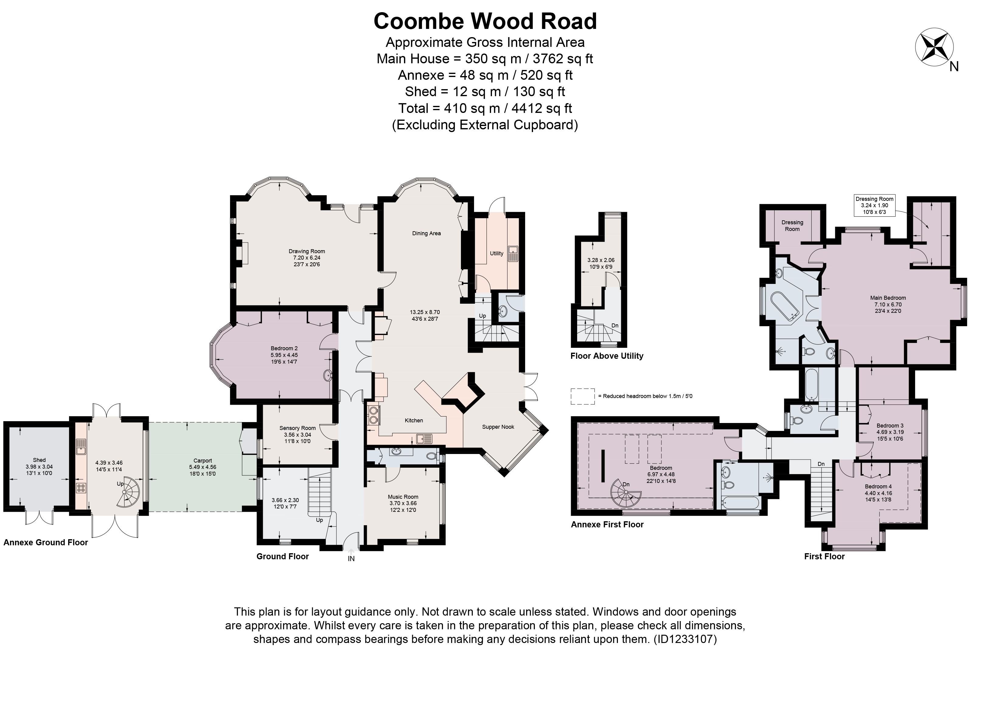 Prospect Cottage,, Coombe Wood Road, Surrey floorplan