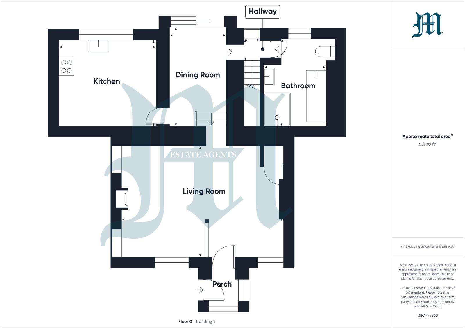 33 Caroline Row, Hayle floorplan