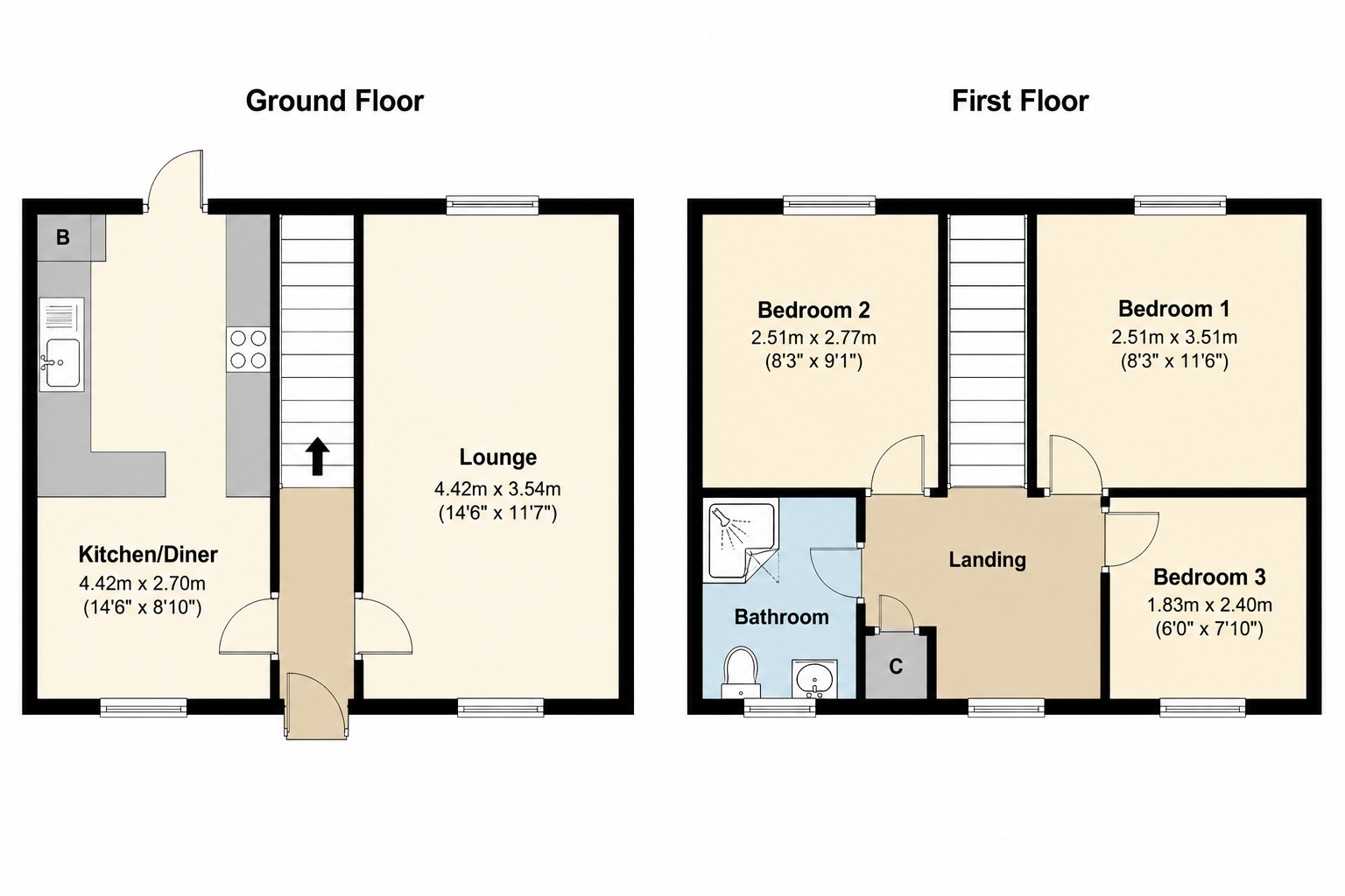 2, Moss Way, Colchester floorplan