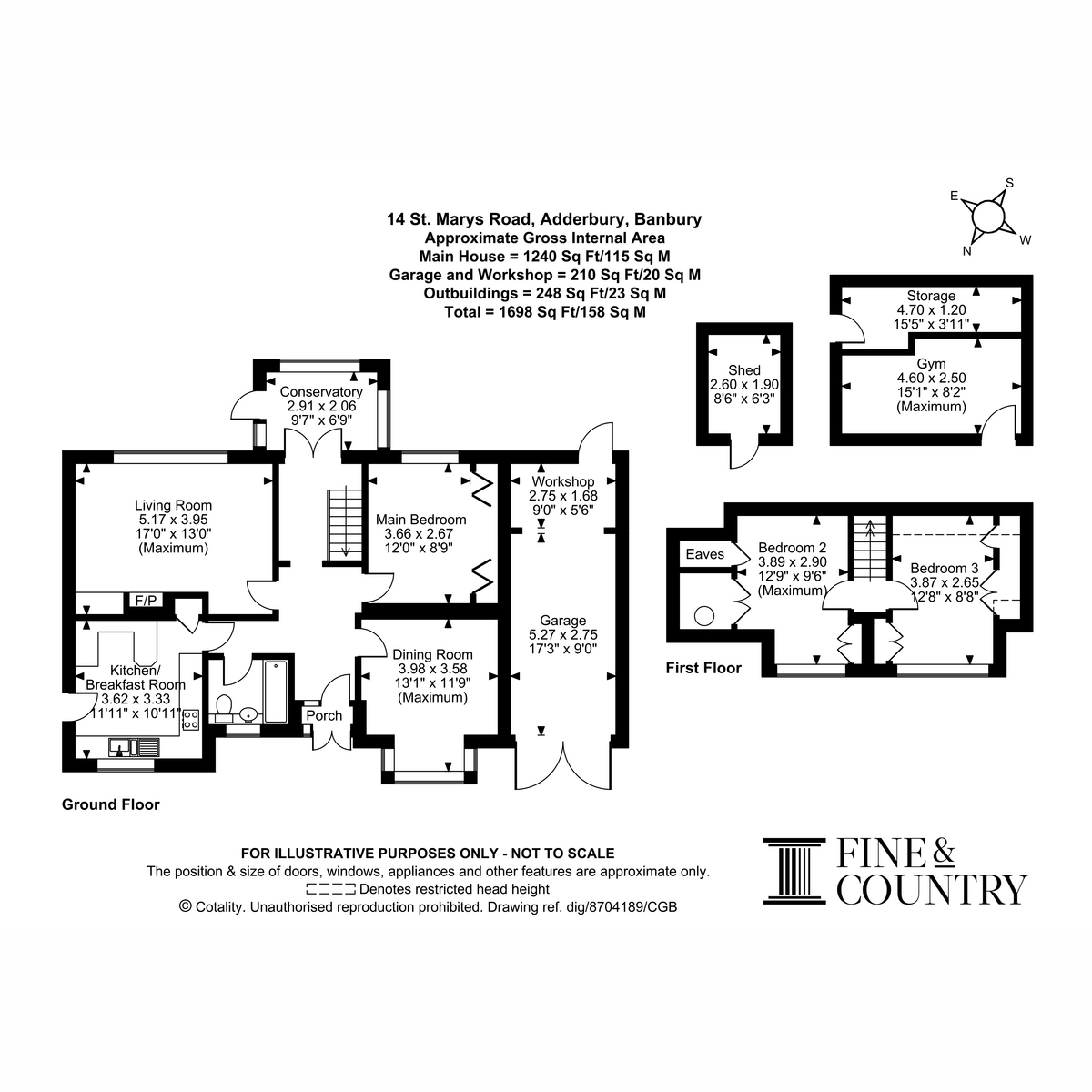 14, St. Marys Road, Banbury floorplan