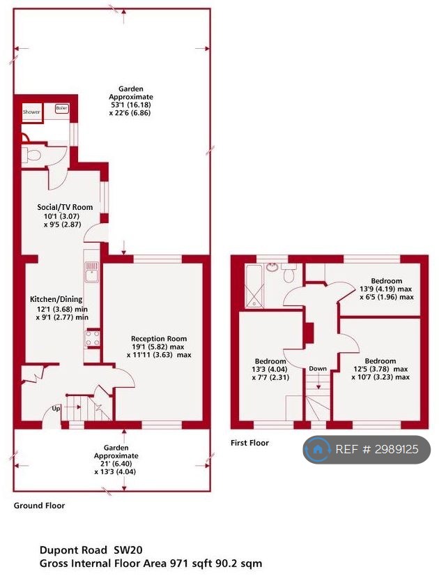 Dupont Road, London floorplan