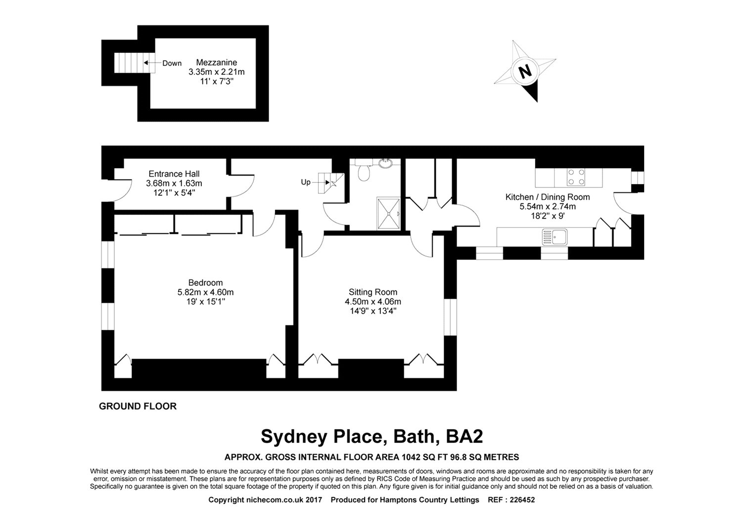 1 Bedrooms Flat for sale in Sydney Place, Bath BA2