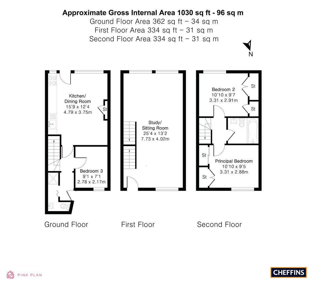 74, Highsett, Cambridge floorplan
