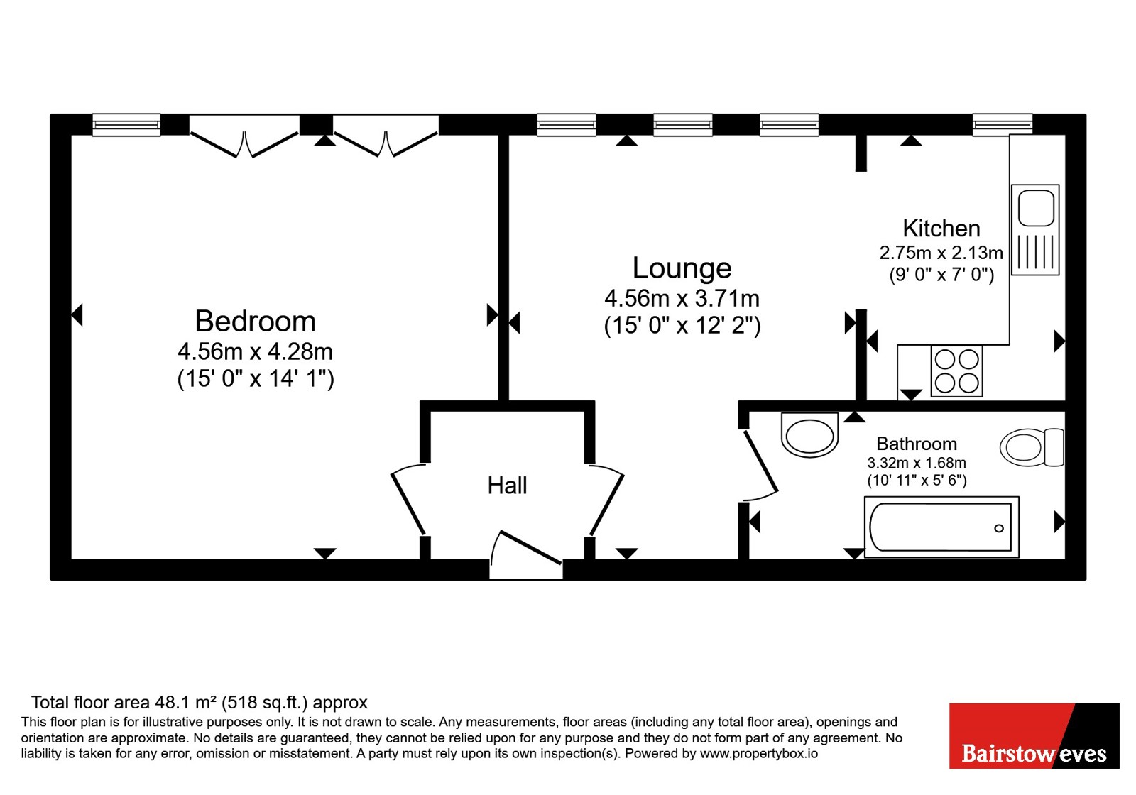 406, Skyline Plaza, Southend-On-Sea floorplan