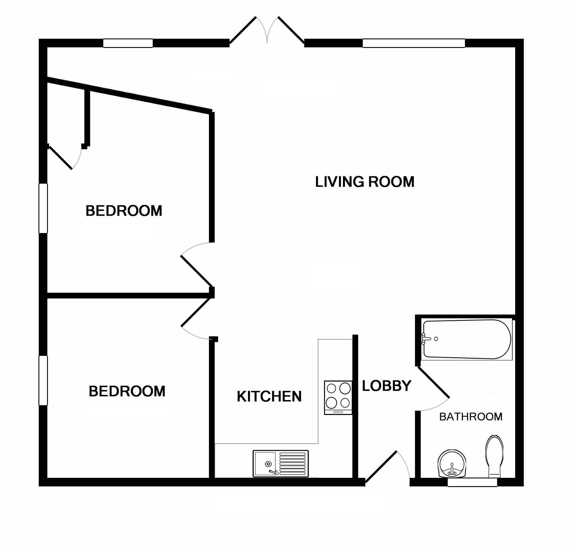 2 Bedrooms Flat to rent in Eirene Terrace, Pill, Bristol BS20