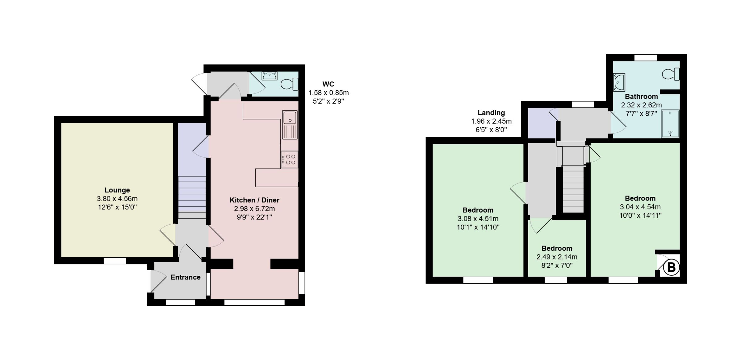 162/162a Oxford Street, Bridgend floorplan