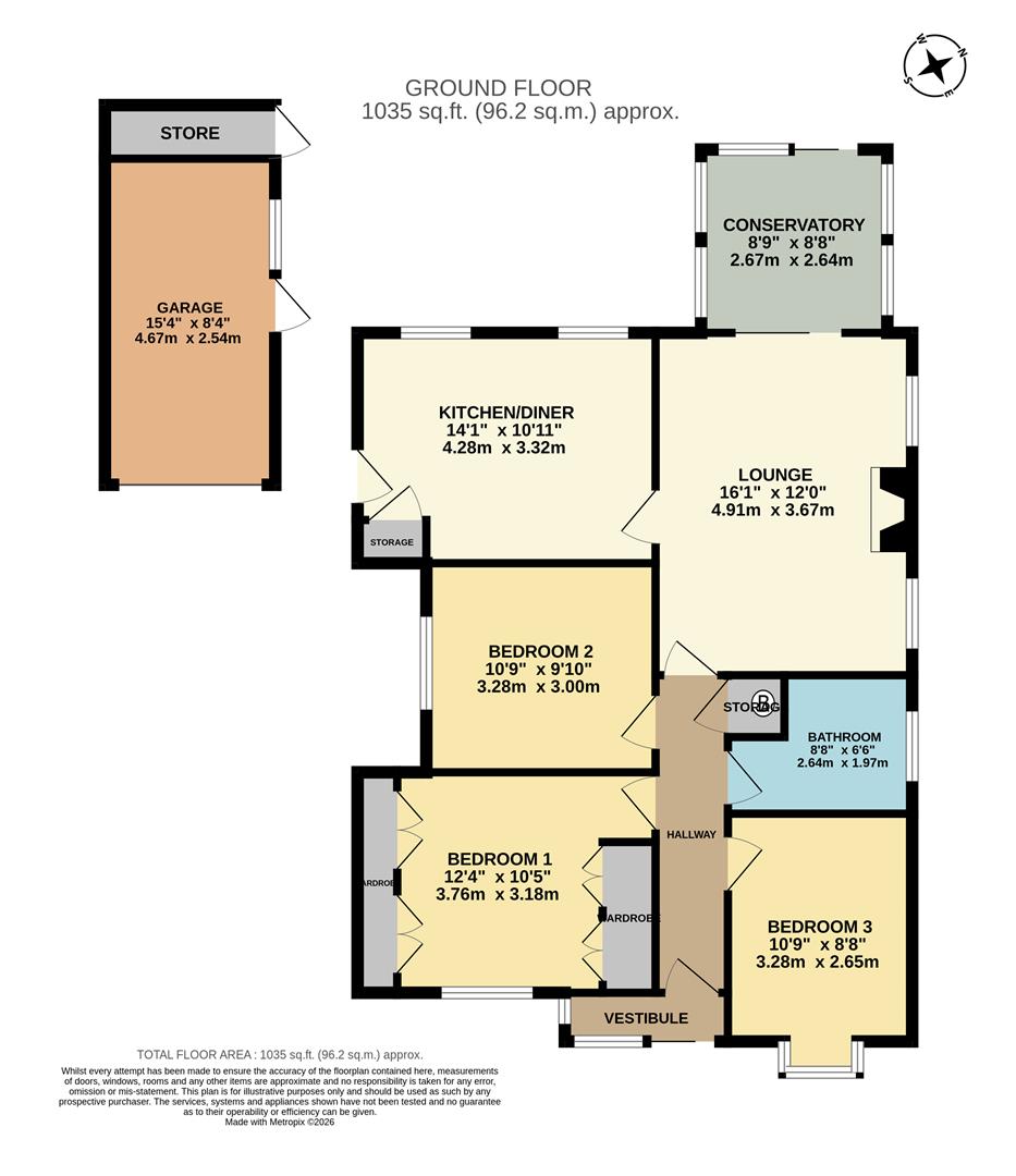 18, Bryn Onnen, Abergele floorplan