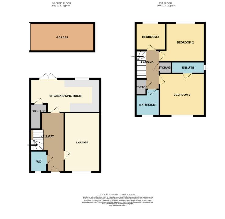 13, Elizabeth Gardens, Rochford floorplan