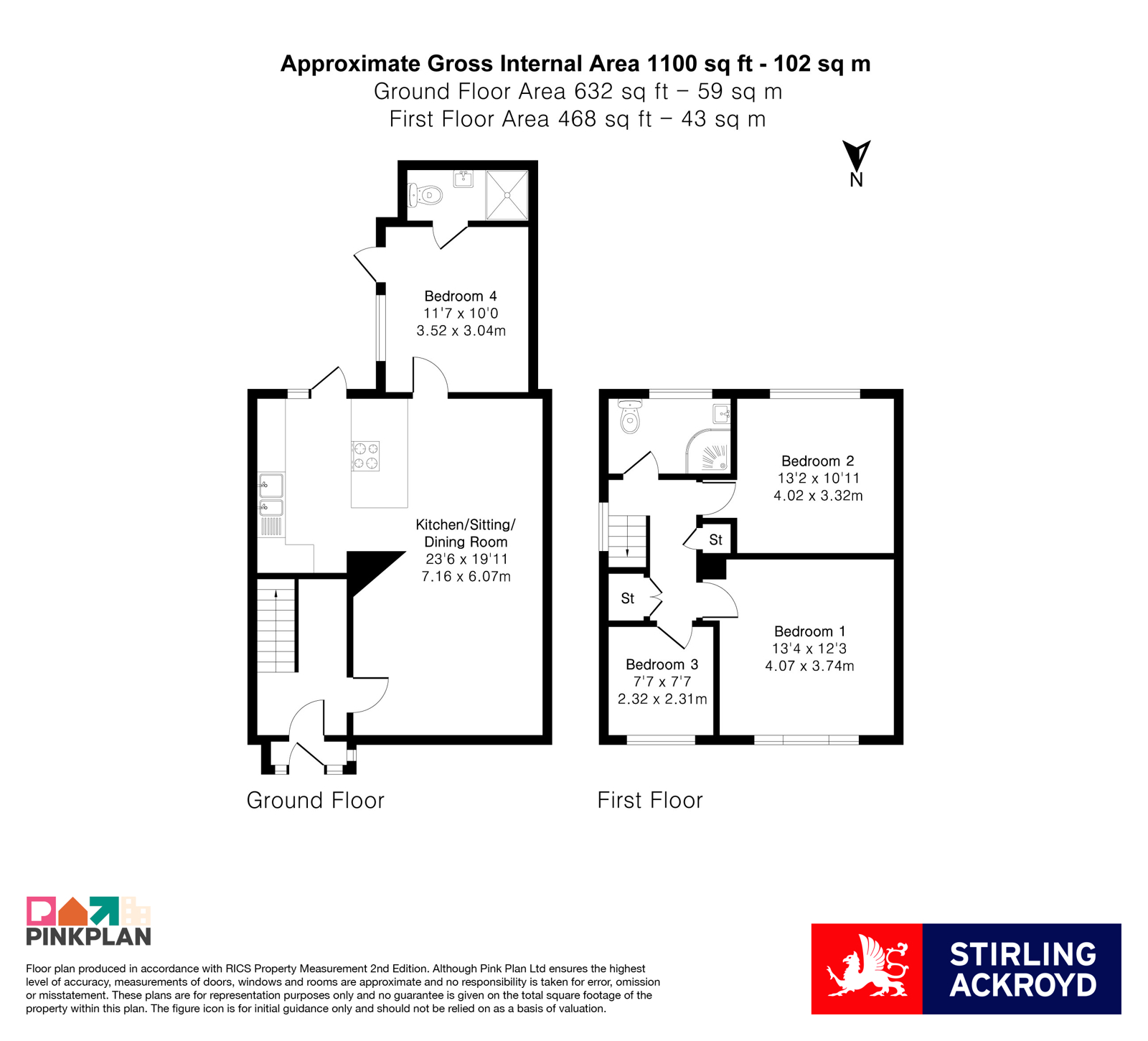 11, Crimsworth Road, London floorplan