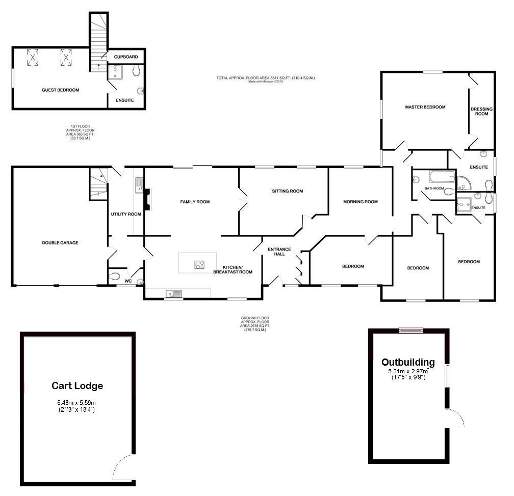 Woodside, Stebbing Green, Stebbing floorplan