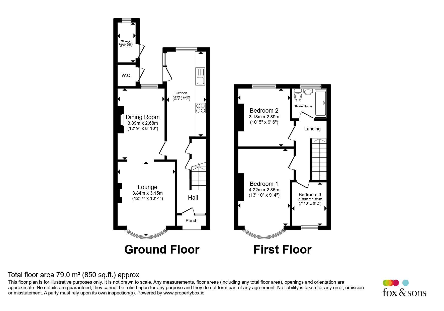 95, North Road, Saltash floorplan