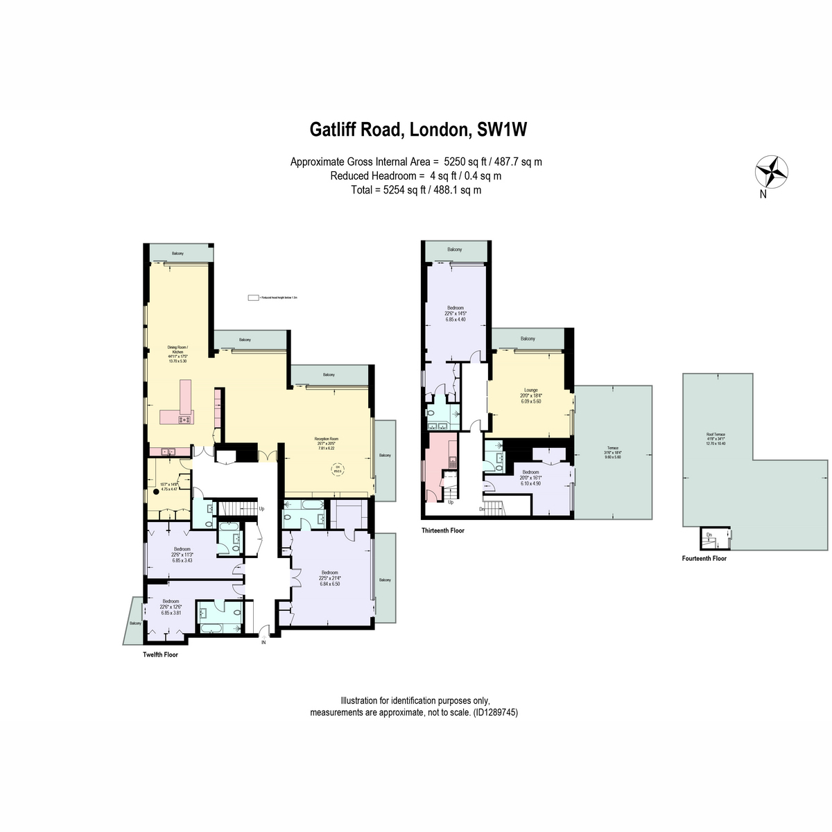 Flat Apartment 88, Caro Point, 5 Gatliff Road, London floorplan