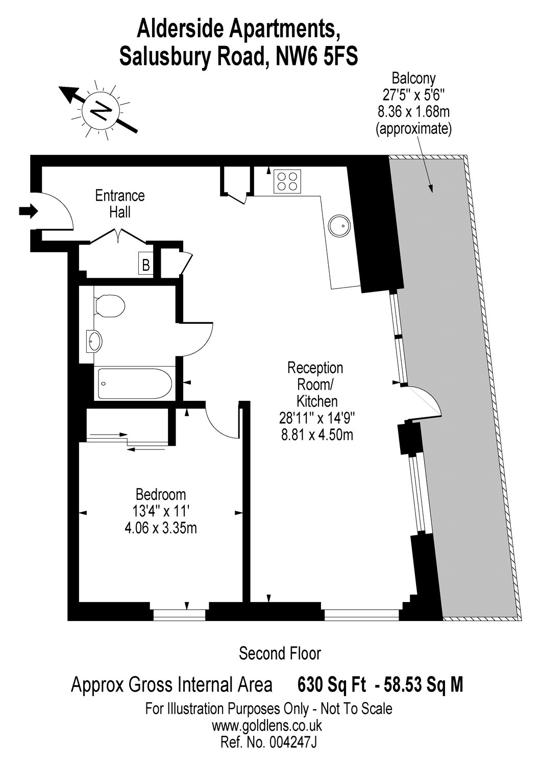 12, Alderside Apartments, London floorplan