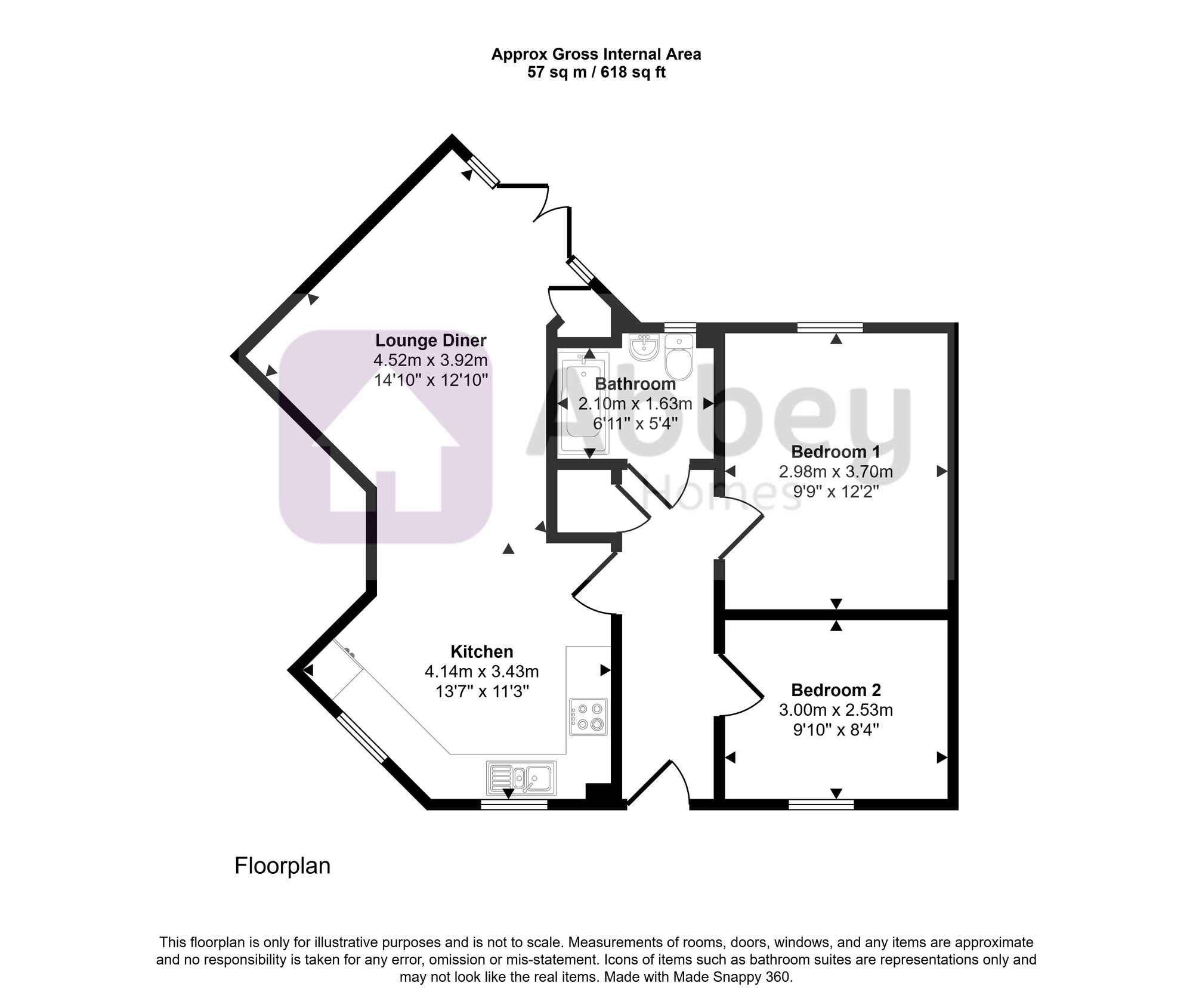 8 Haydon Lane, Leicester floorplan
