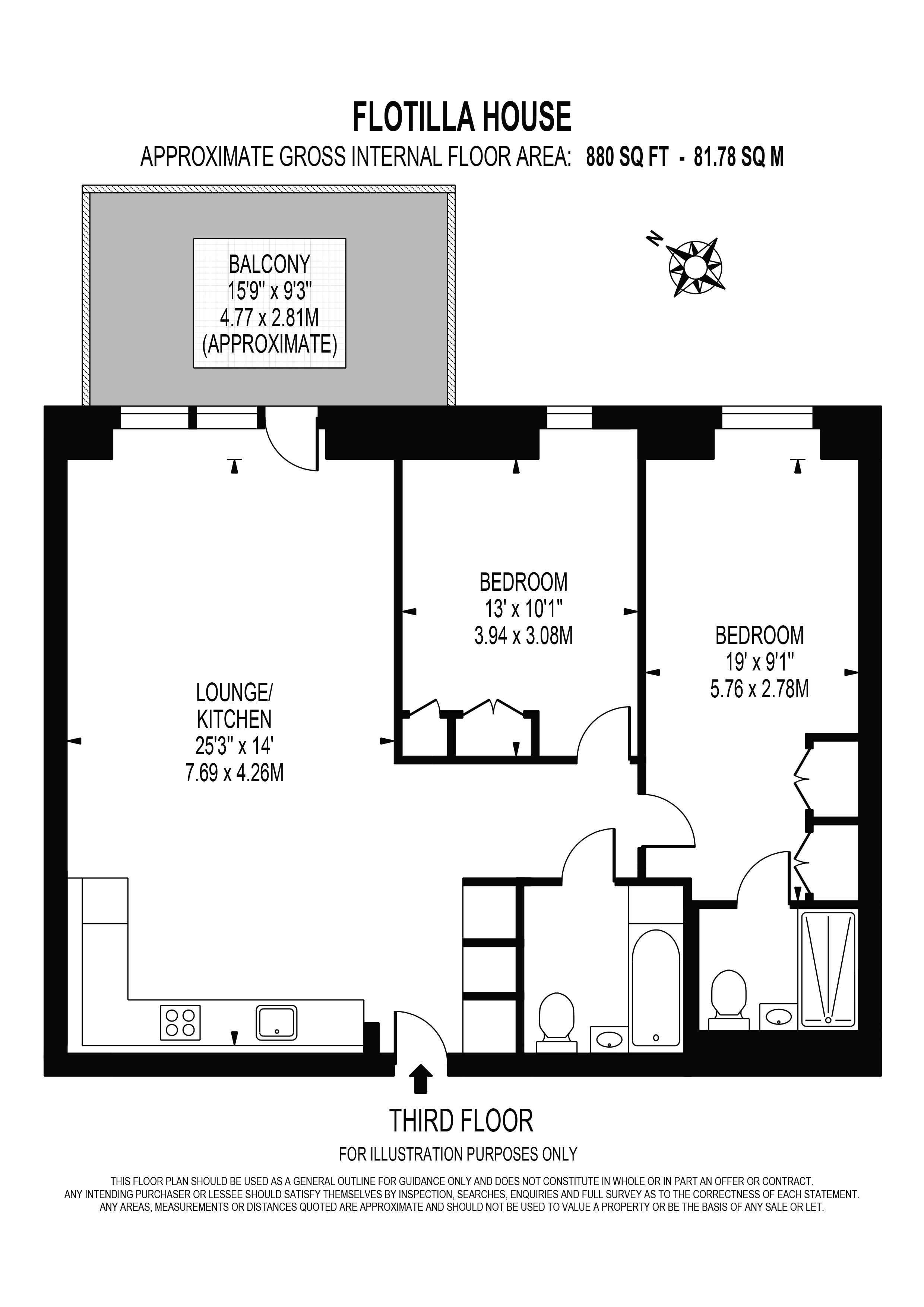 22 Flotilla House 12, Cable Street, London floorplan
