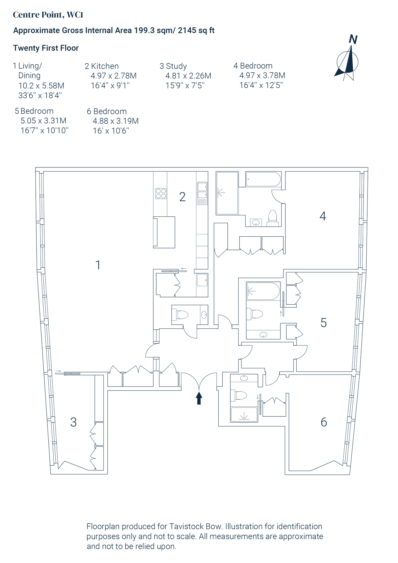 14 Centre Point Residences, 101-103 New Oxford Street, St. Giles floorplan
