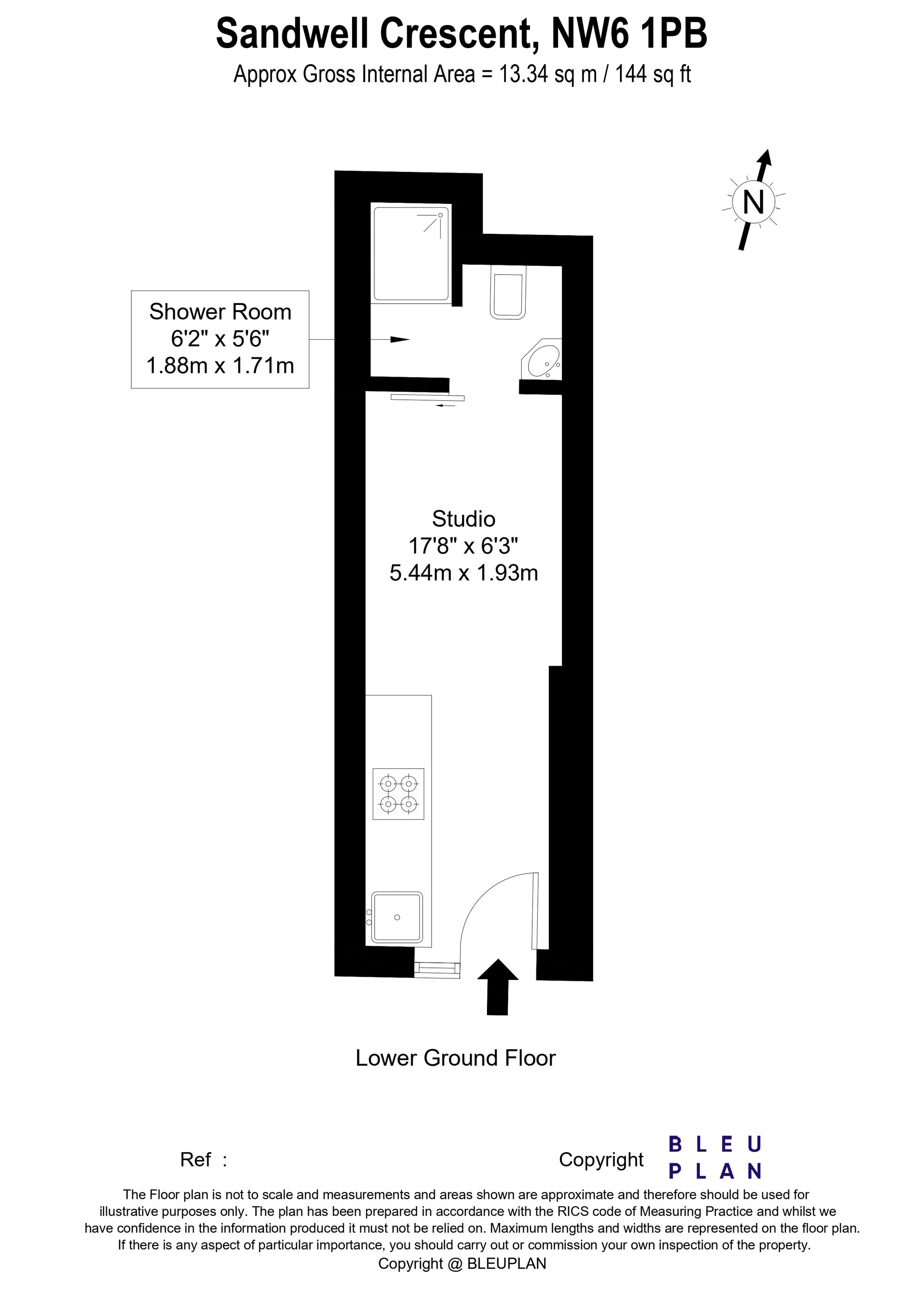 10 Sandwell Crescent, London floorplan