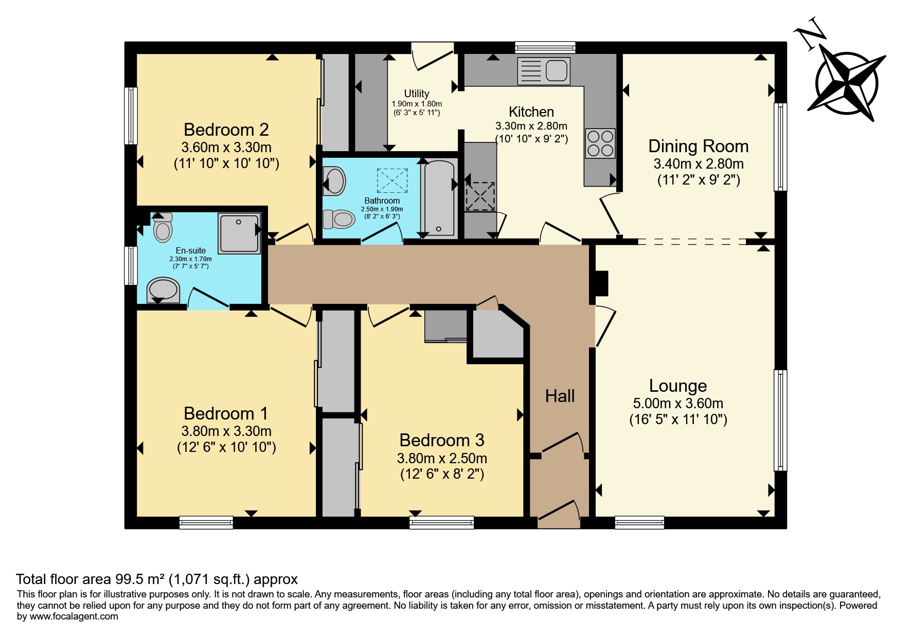 92, Feddon Hill, Fortrose floorplan
