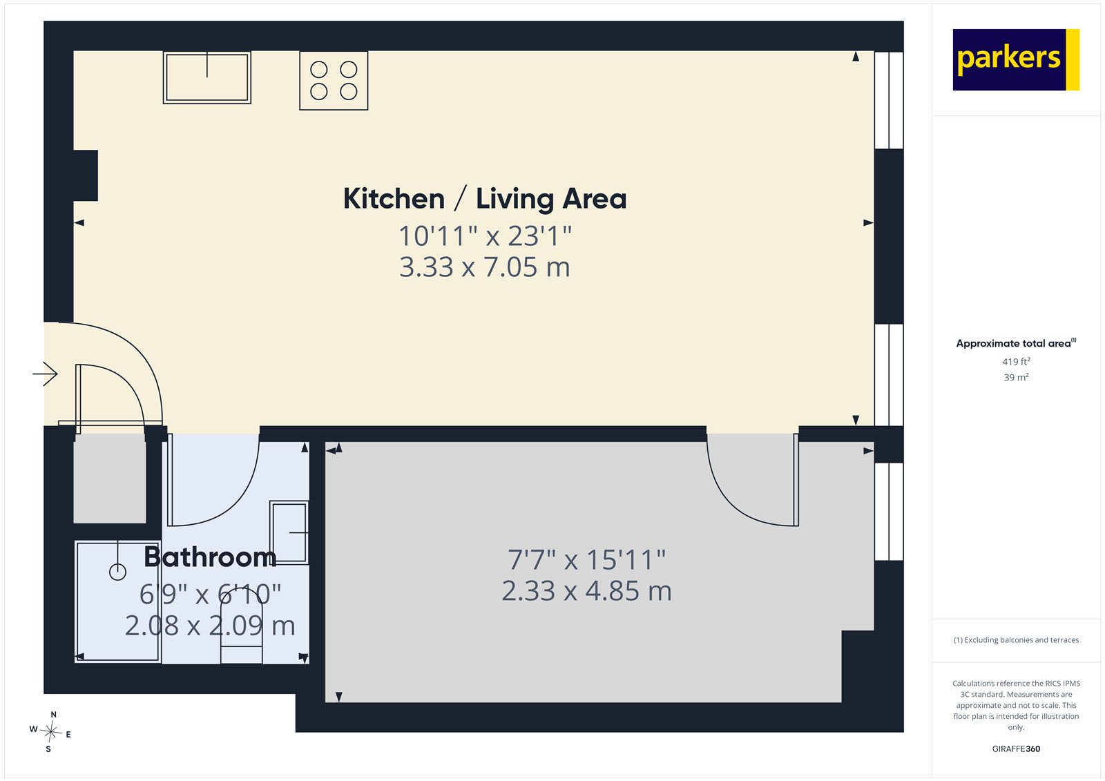 Flat 13, James Butcher House, 39, High Street, Reading floorplan