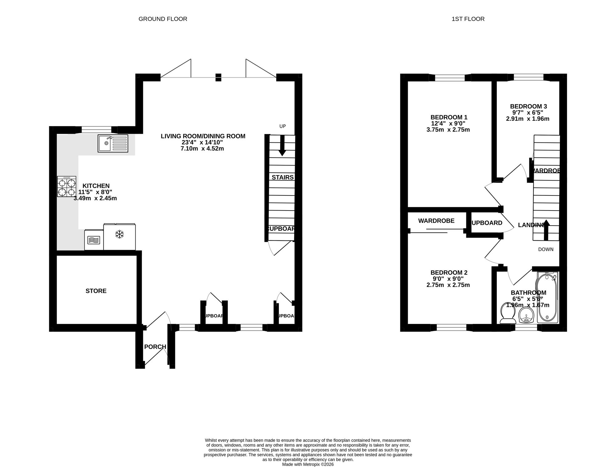 77 Nicholas Gardens, High Wycombe floorplan