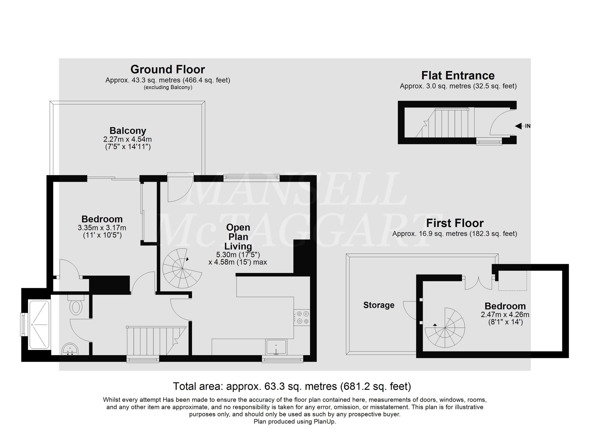1 Burton Cottages Sandy Lane, Crawley floorplan