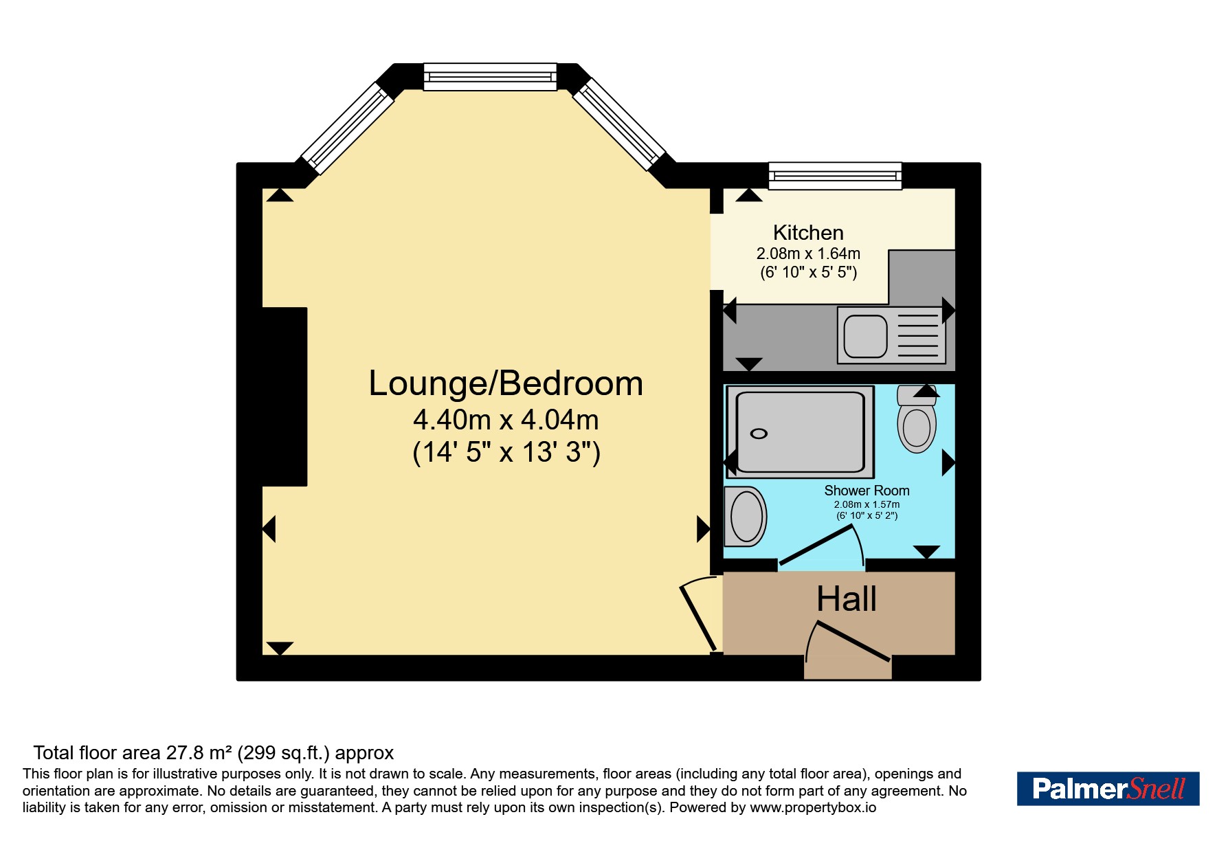 Flat 1, Chine View, 5, McKinley Road, Dorset floorplan