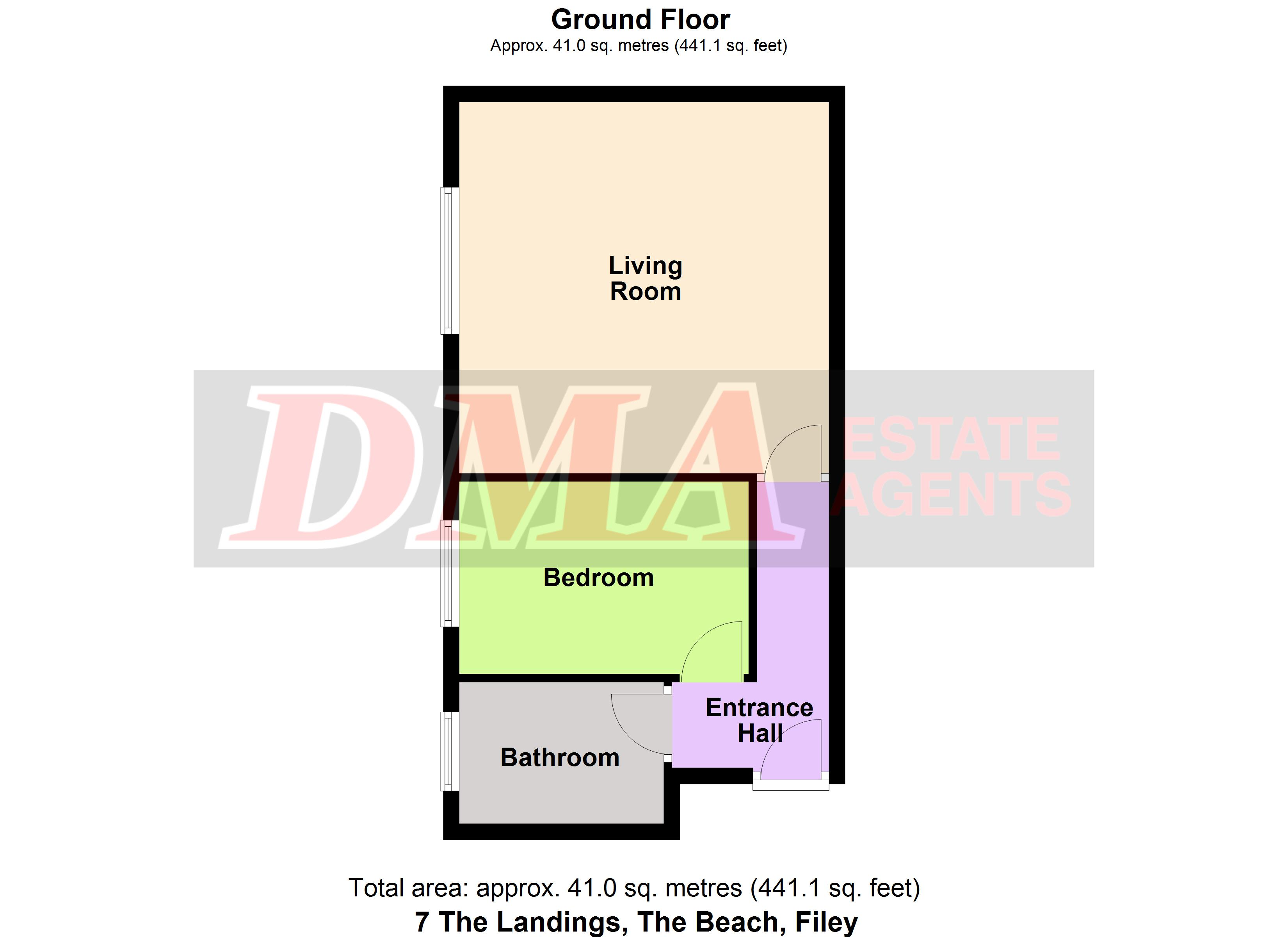 Apartment 7, The Landings, The Beach, Filey floorplan