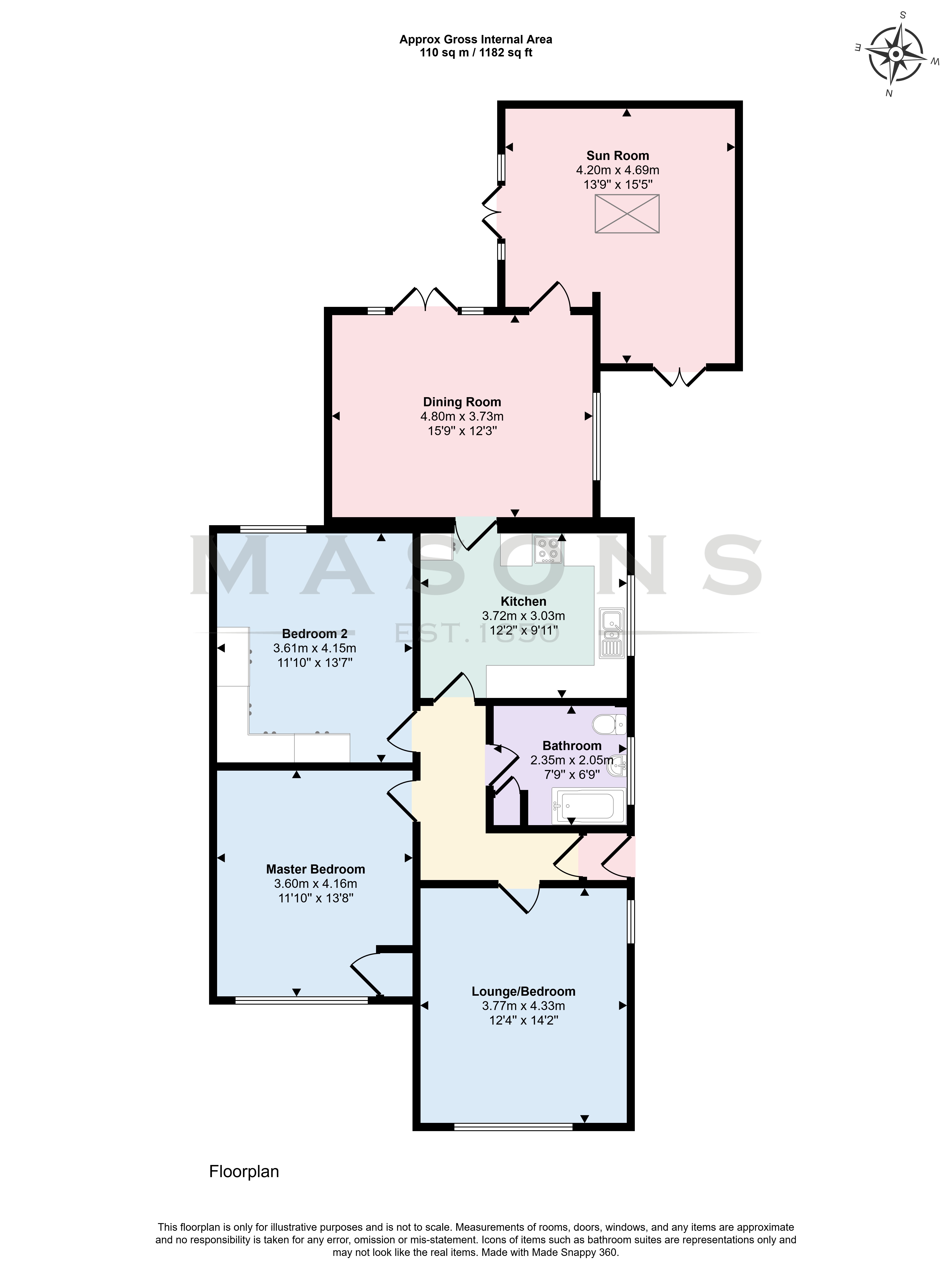 Hunters Moon, Grange Lane, Louth floorplan