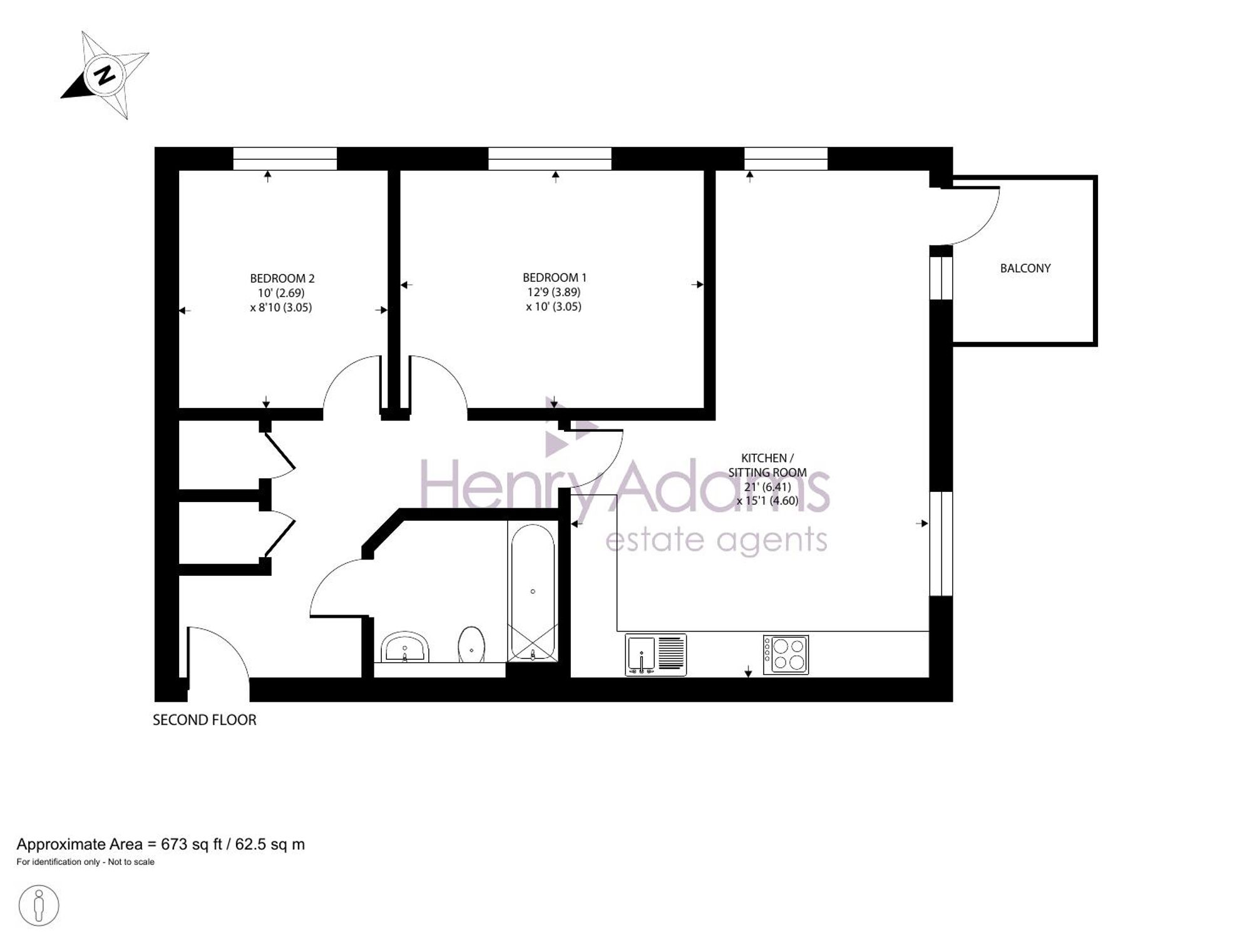 Flat 15, Wilding House Limestone Road, Chichester floorplan