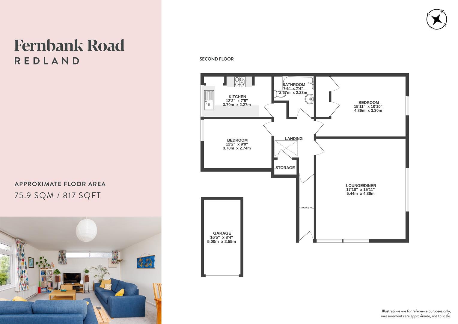 Flat 4, 17, Fernbank Road, Bristol floorplan
