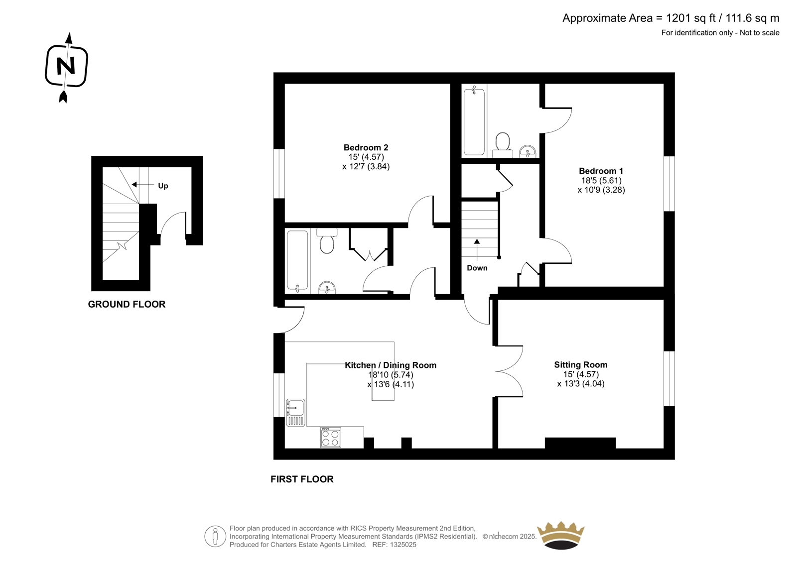 Flat 1, 19, St. Peter Street, Winchester floorplan