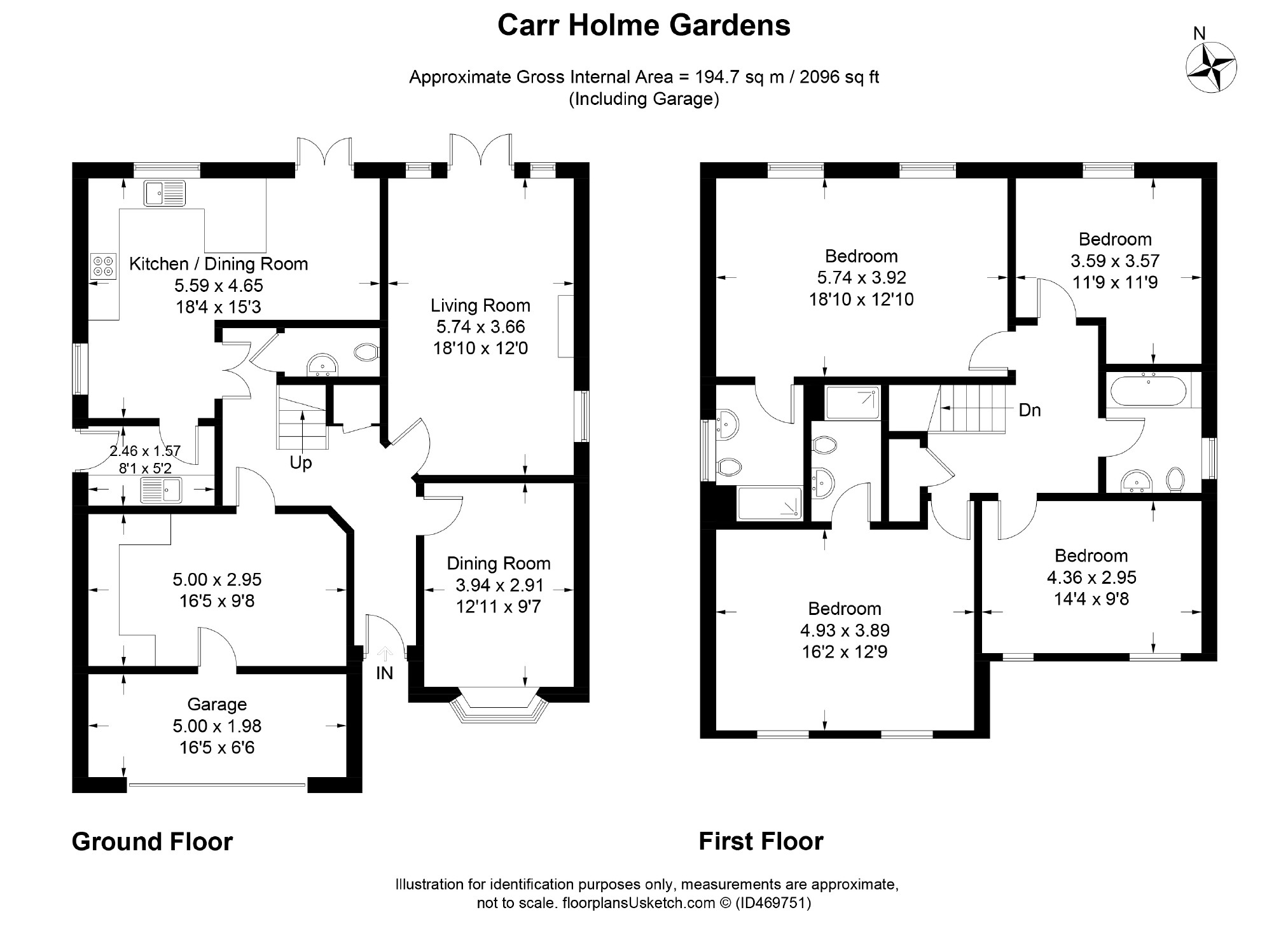 4 Bedrooms Detached house for sale in Carr Holme Gardens, Cabus, Preston PR3