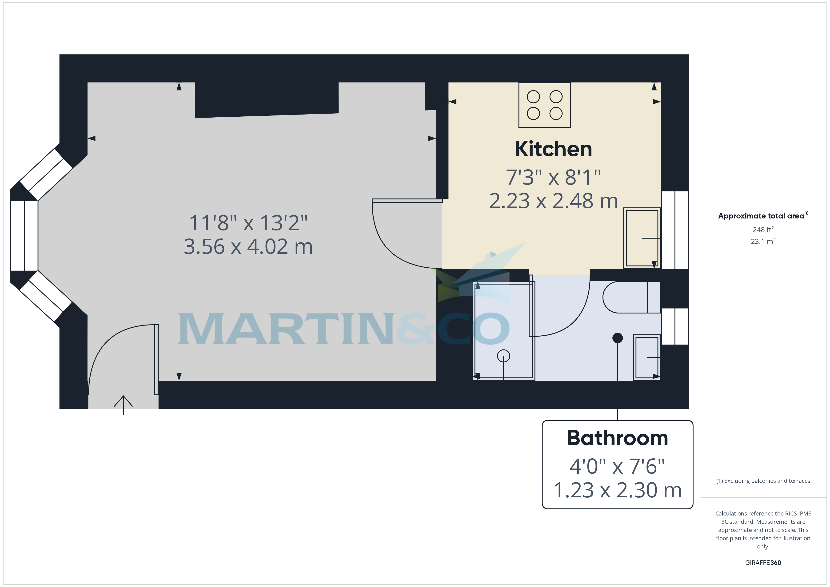 Flat 3, 27, New England Road, Brighton floorplan