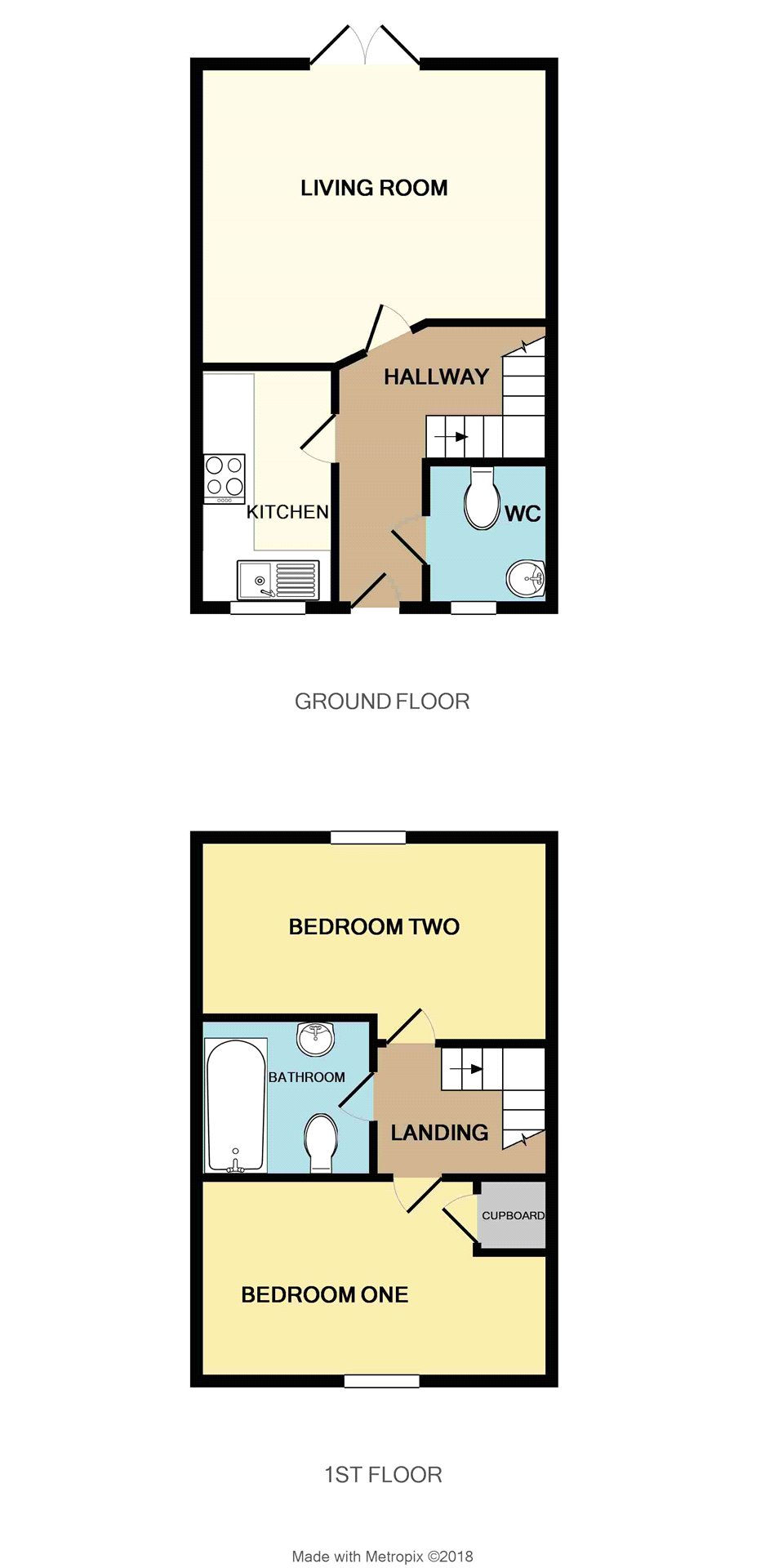 2 Bedrooms Semi-detached house for sale in Inkerman Court, South Street, Taunton, Somerset TA1