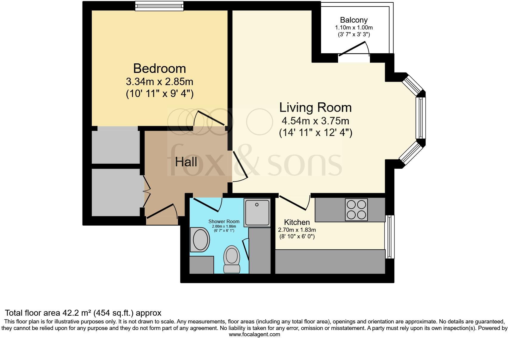 Flat 2, Ventnor Lodge, 9, Ventnor Villas, Hove floorplan