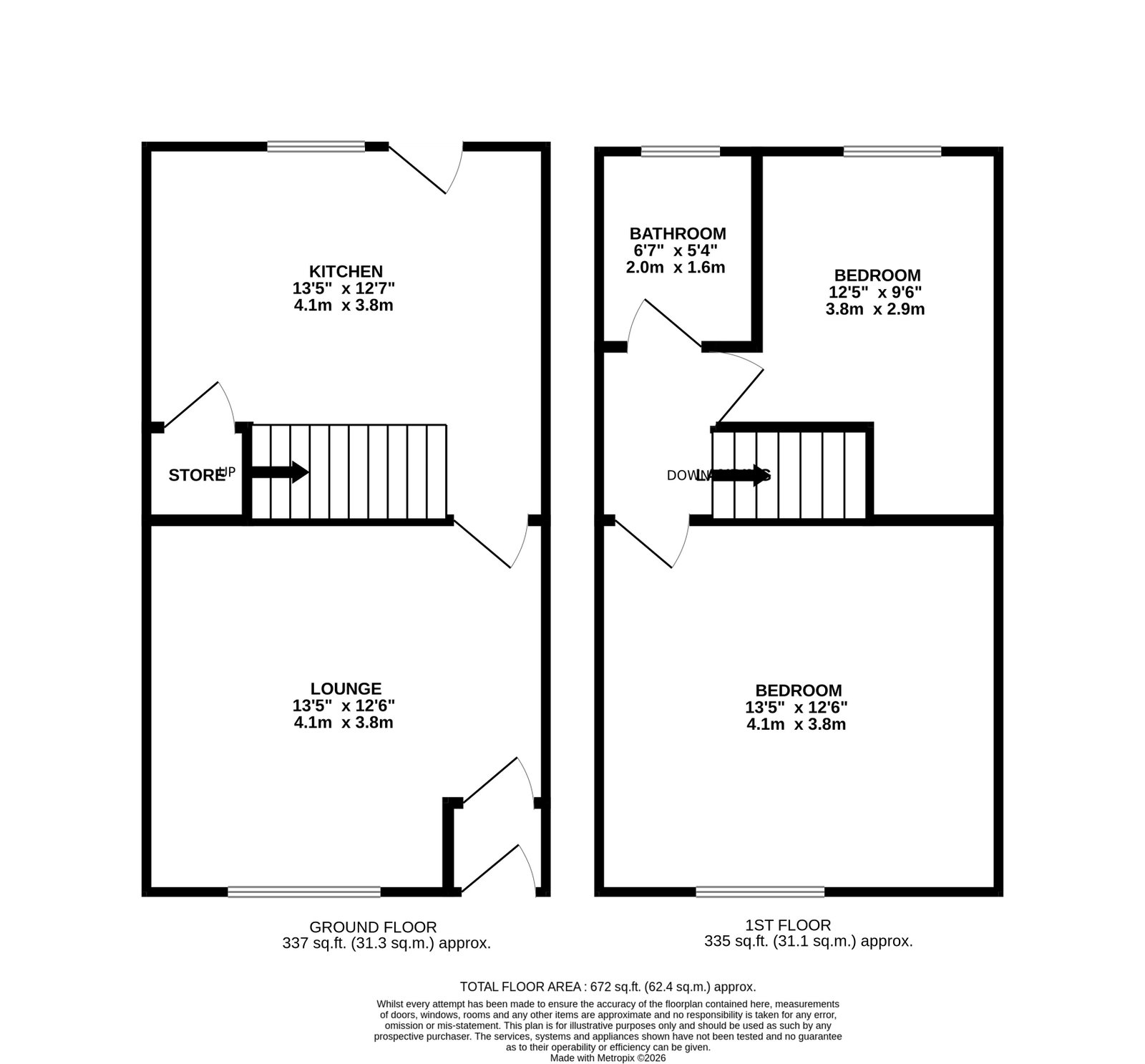 69, Windsor Avenue, Heywood floorplan